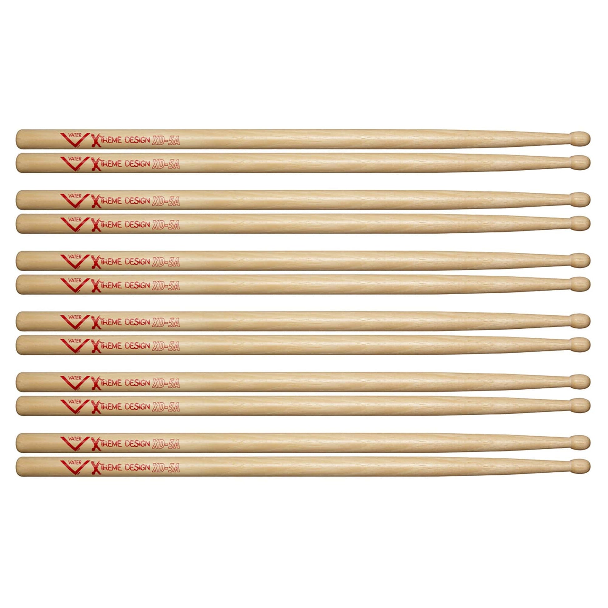 Vater Xtreme Design 5A Wood Tip Drum Sticks (6 Pair Bundle) Drums and Percussion / Parts and Accessories / Drum Sticks and Mallets