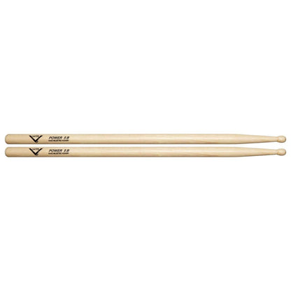 Vater Hickory Power 5B Wood Tip Drum Sticks Drums and Percussion