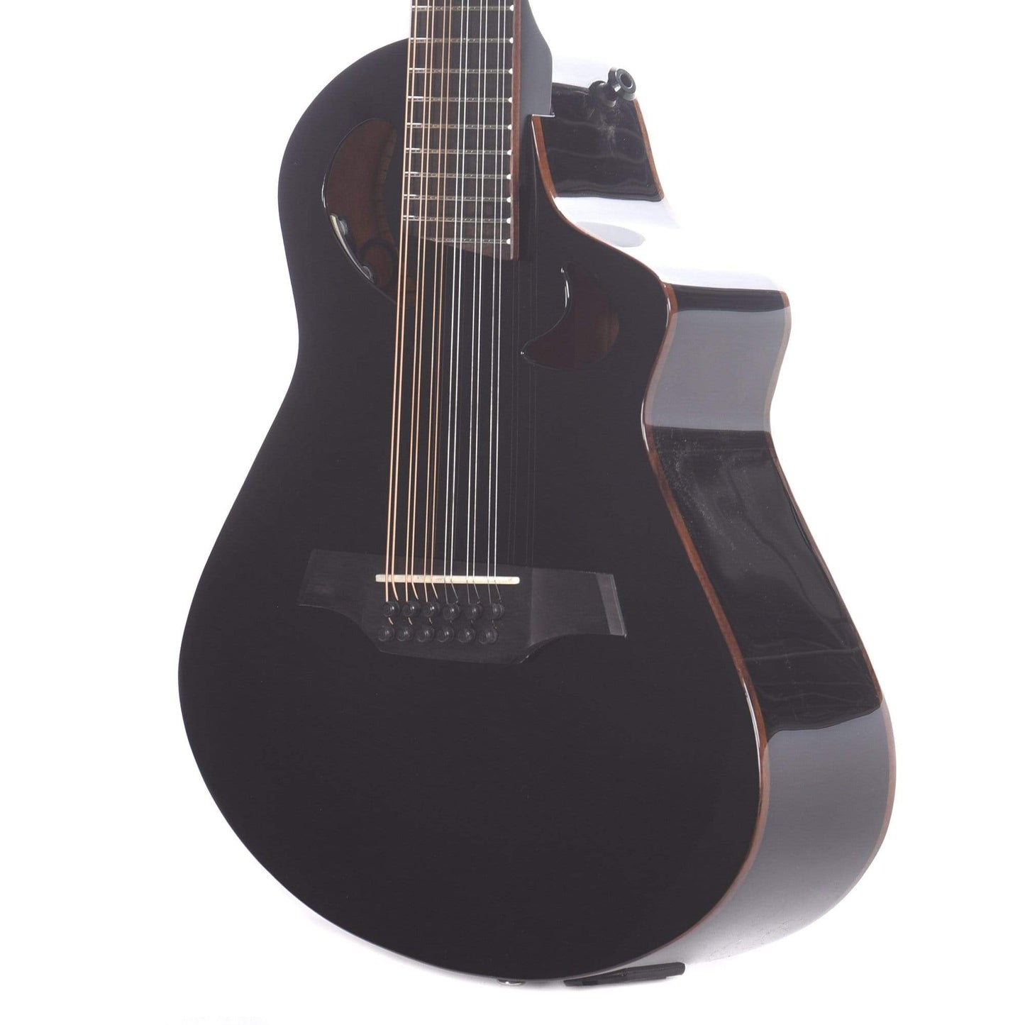 Veillette Avante Series Gryphon 18.5" Scale D-Tuned 12-String Acoustic-Electric Black Acoustic Guitars / 12-String