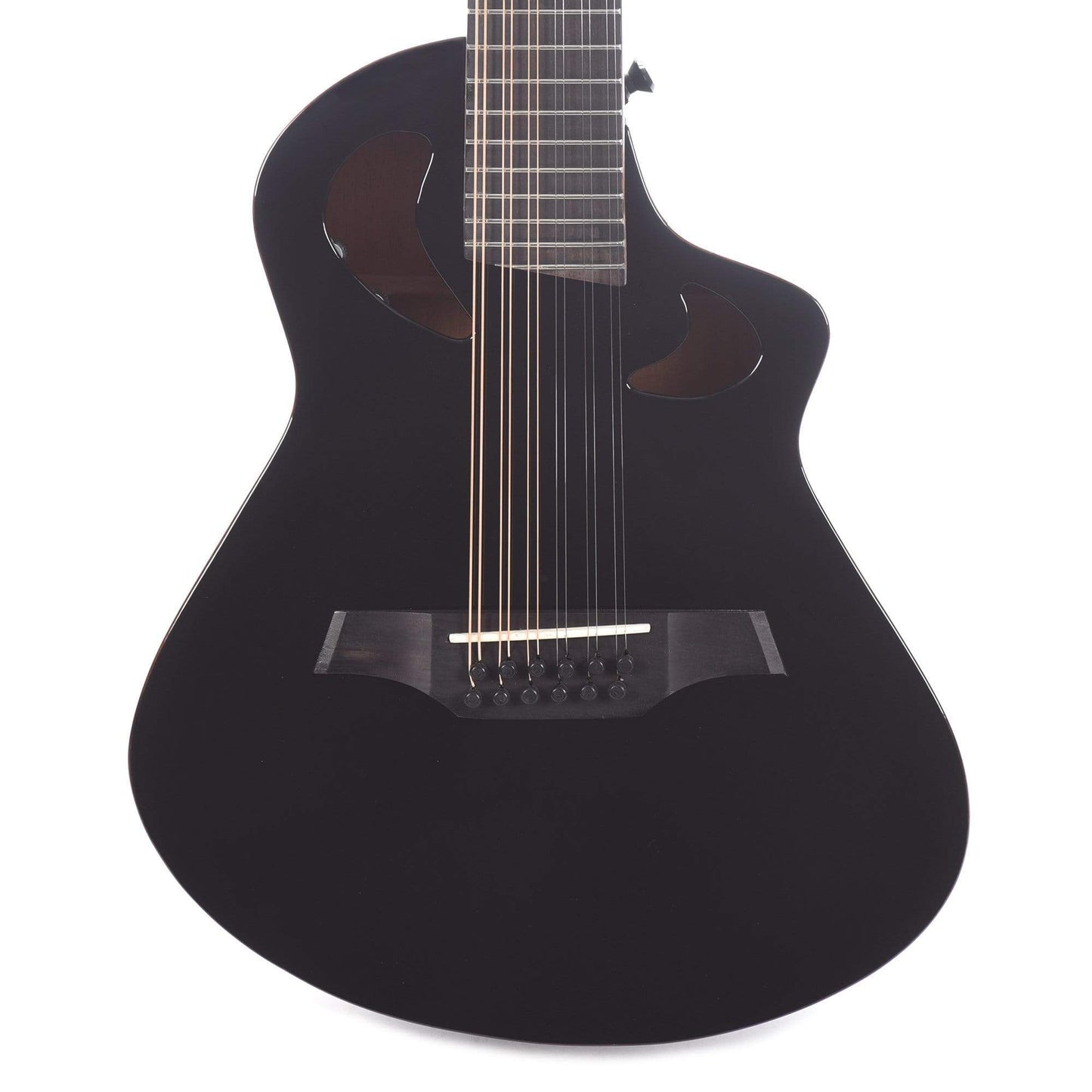 Veillette Avante Series Gryphon 18.5" Scale D-Tuned 12-String Acoustic-Electric Black Acoustic Guitars / 12-String