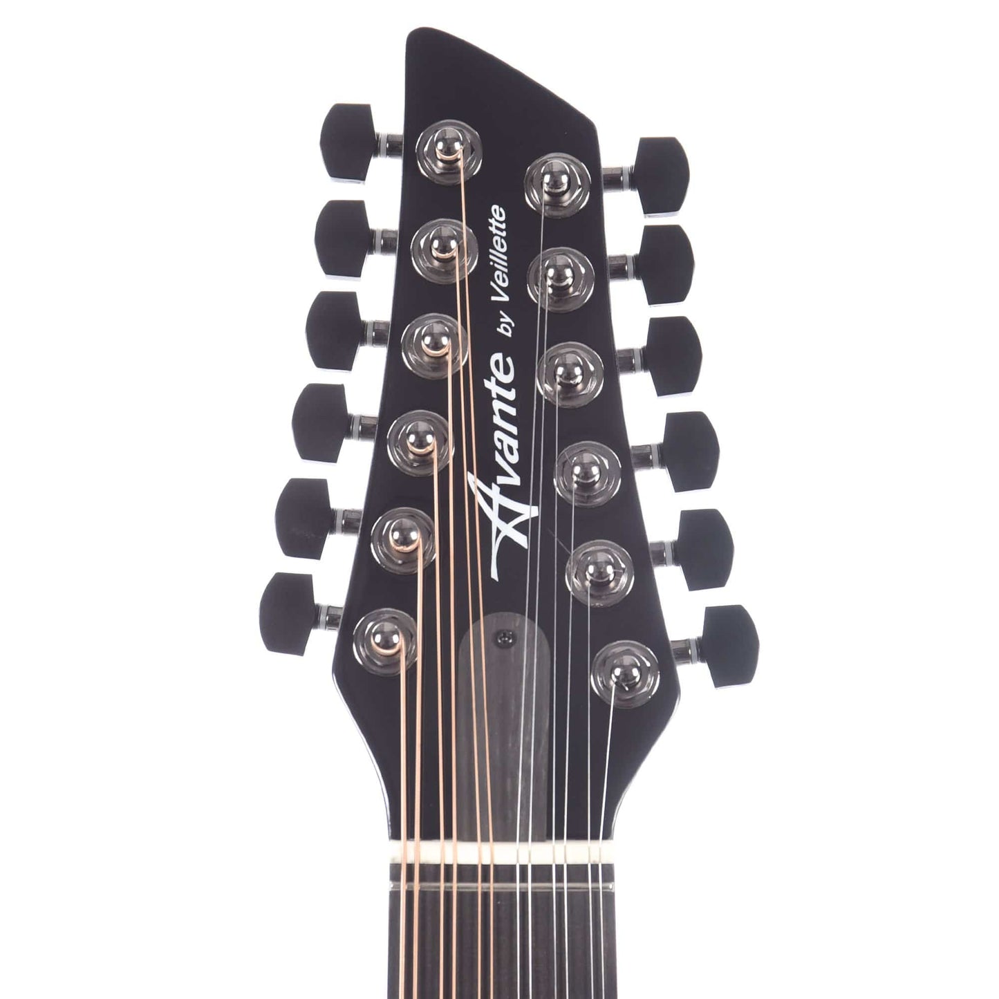 Veillette Avante Series Gryphon 18.5" Scale D-Tuned 12-String Acoustic-Electric Black Acoustic Guitars / 12-String