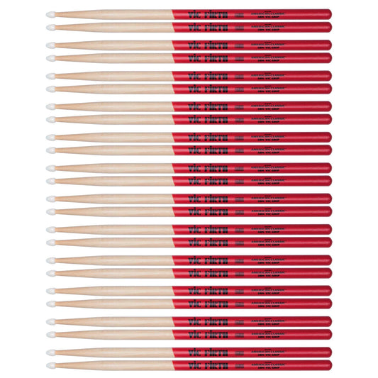 Vic Firth American Classic 5B Vic Grip Nylon Tip Drum Sticks (12 Pair Bundle) Drums and Percussion / Parts and Accessories / Drum Sticks and Mallets