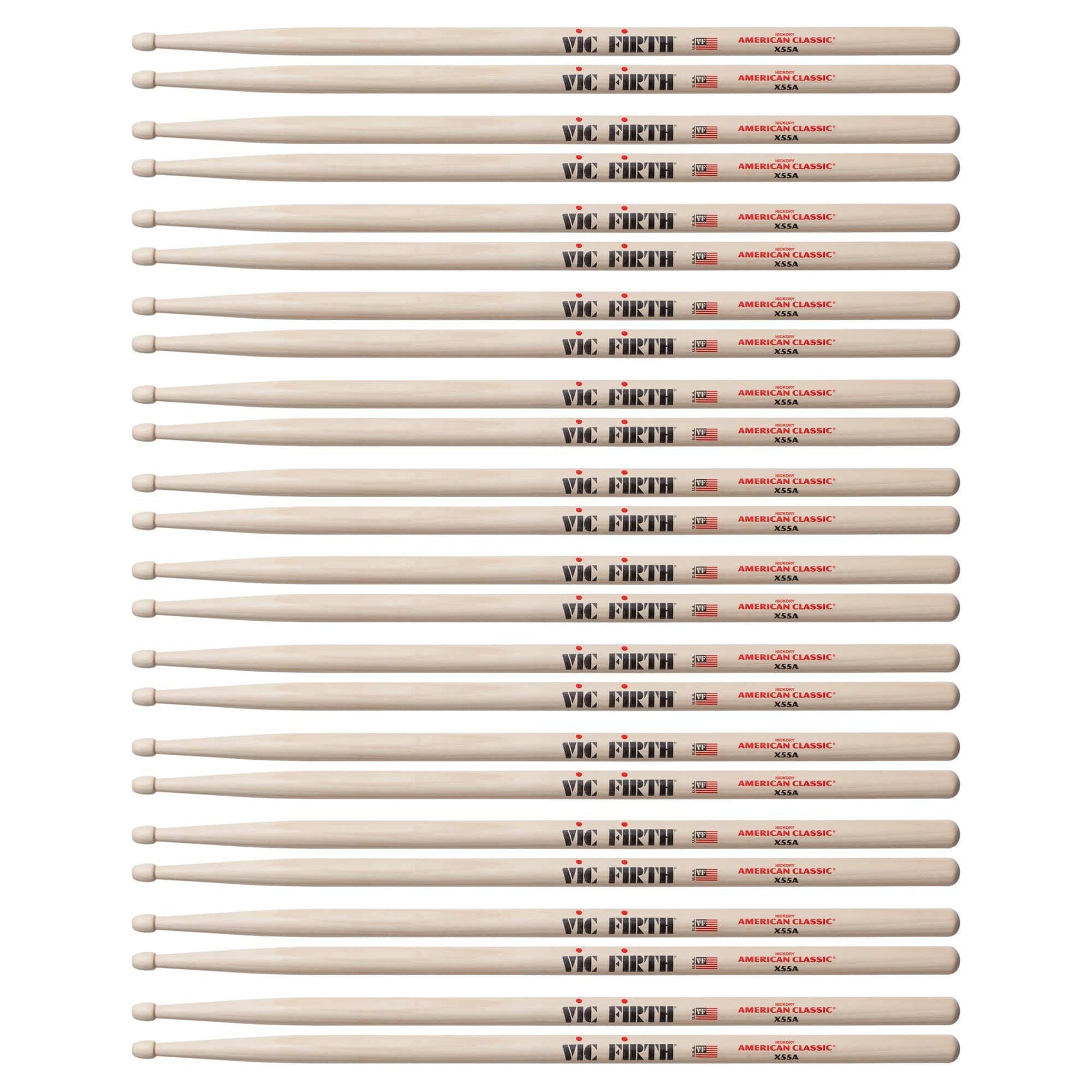 Vic Firth American Classic Extreme 55A Wood Tip Drum Sticks (12 Pair Bundle) Drums and Percussion / Parts and Accessories / Drum Sticks and Mallets