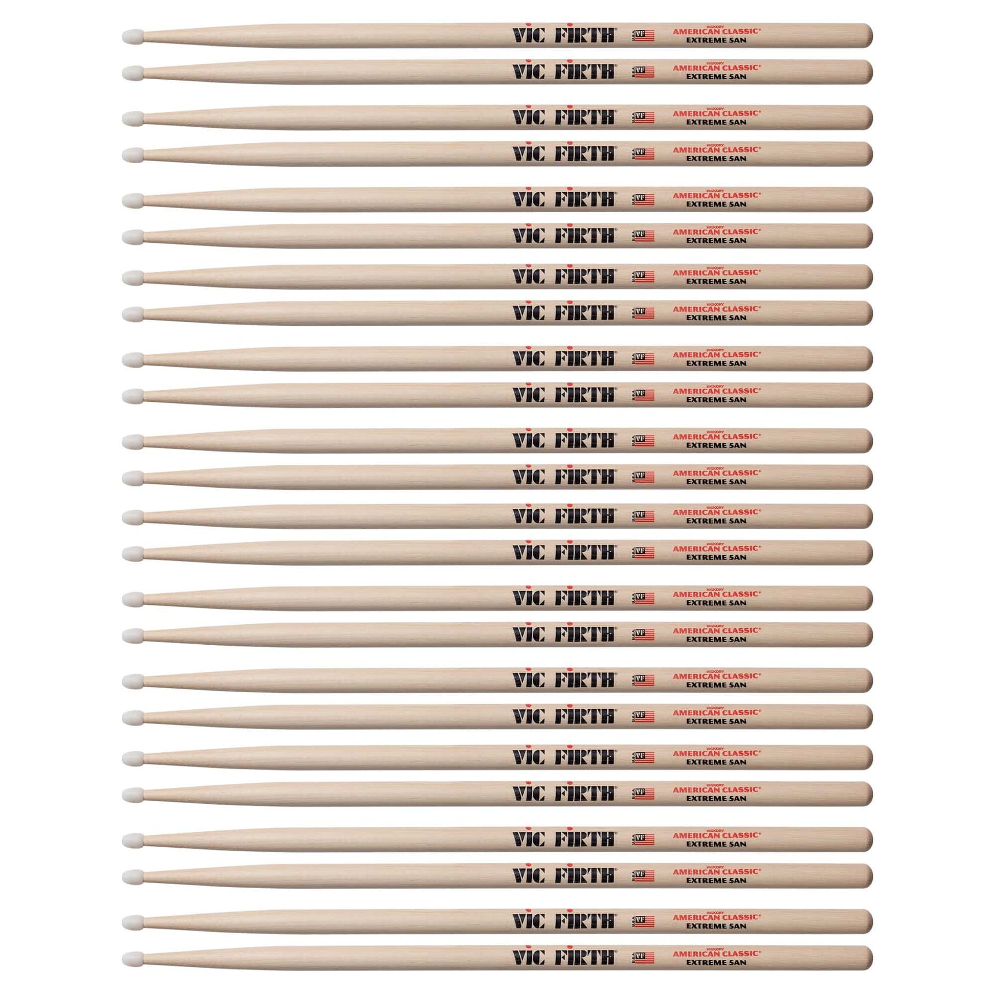 Vic Firth American Classic Extreme 5A Nylon Tip Drum Sticks (12 Pair Bundle) Drums and Percussion / Parts and Accessories / Drum Sticks and Mallets