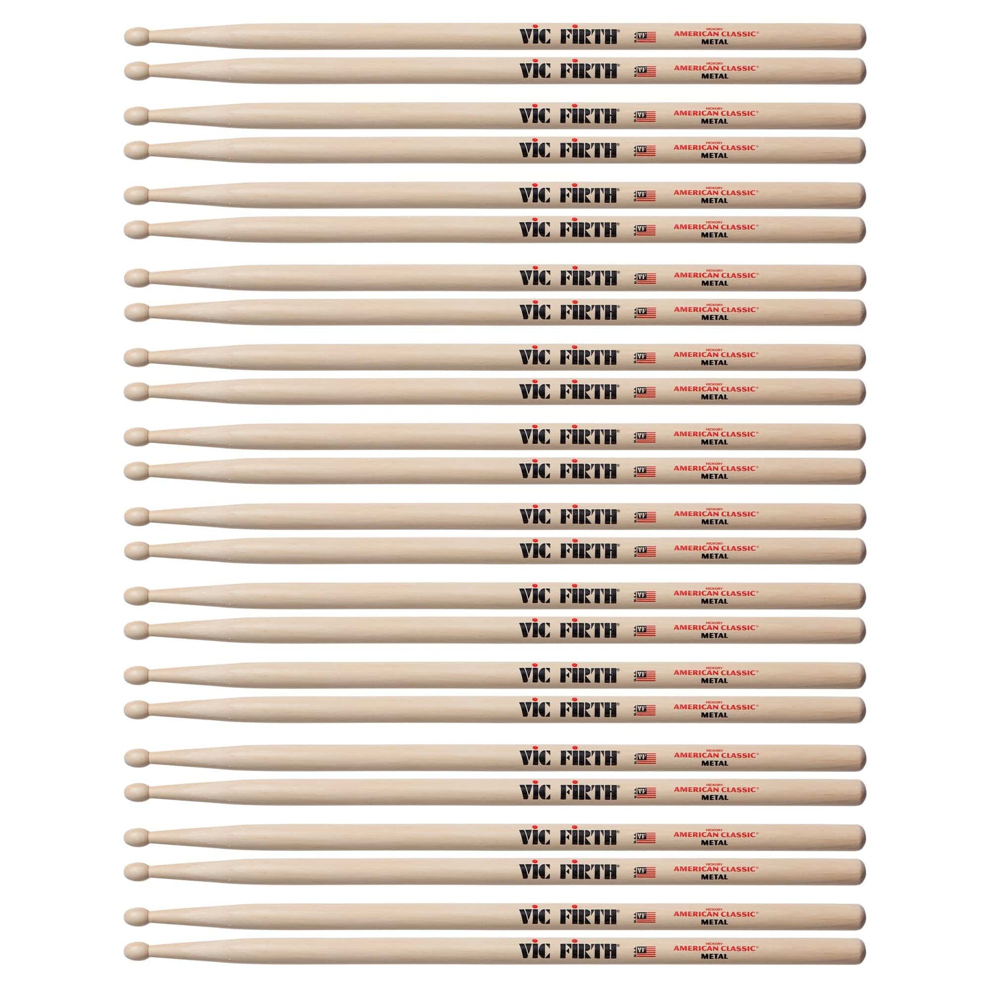Vic Firth American Classic Metal Wood Tip Drum Sticks (12 Pair Bundle) Drums and Percussion / Parts and Accessories / Drum Sticks and Mallets