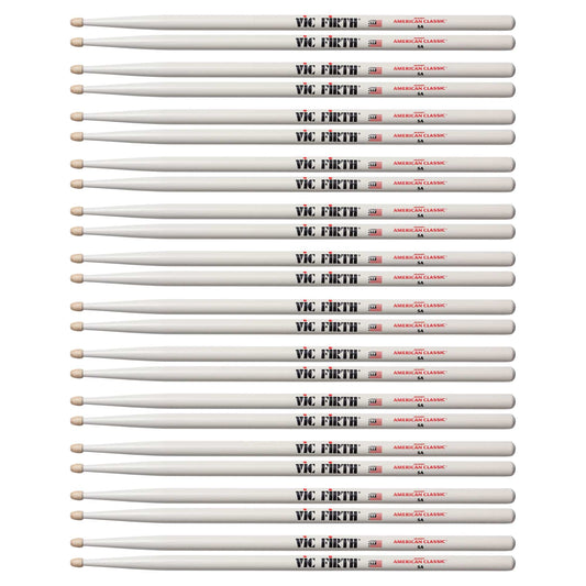 Vic Firth American Classic White 5A Wood Tip Drum Sticks (12 Pair Bundle) Drums and Percussion / Parts and Accessories / Drum Sticks and Mallets