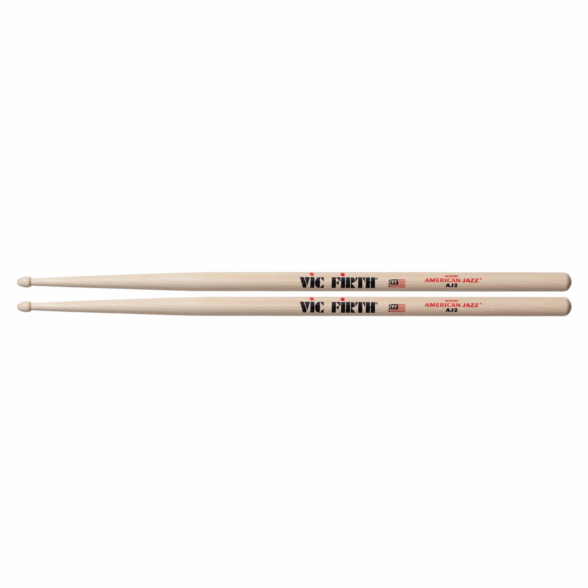 Vic Firth American Jazz AJ2 Wood Tip Drum Sticks Drums and Percussion / Parts and Accessories / Drum Sticks and Mallets