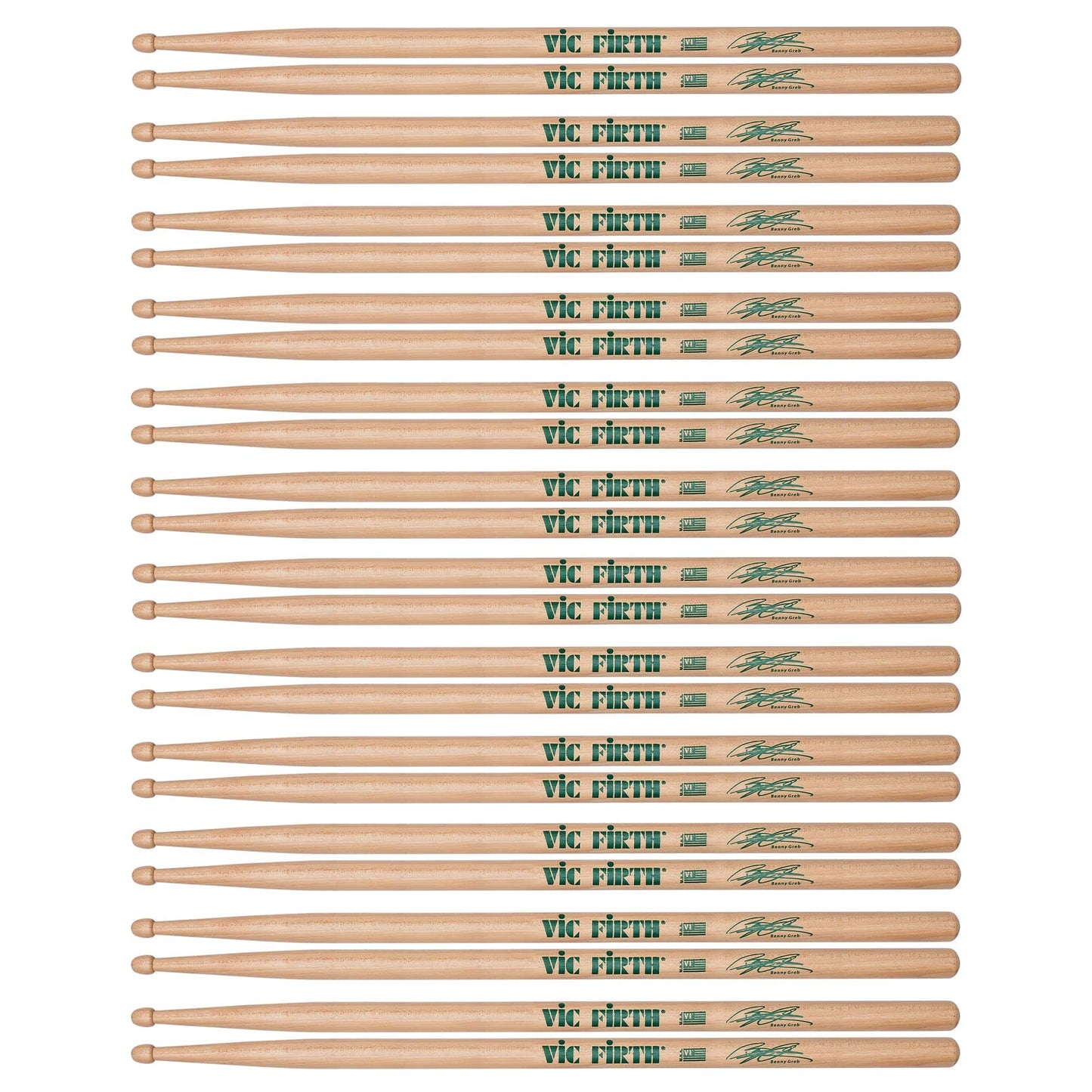 Vic Firth Benny Greb Signature Drum Sticks (12 Pair Bundle) Drums and Percussion / Parts and Accessories / Drum Sticks and Mallets