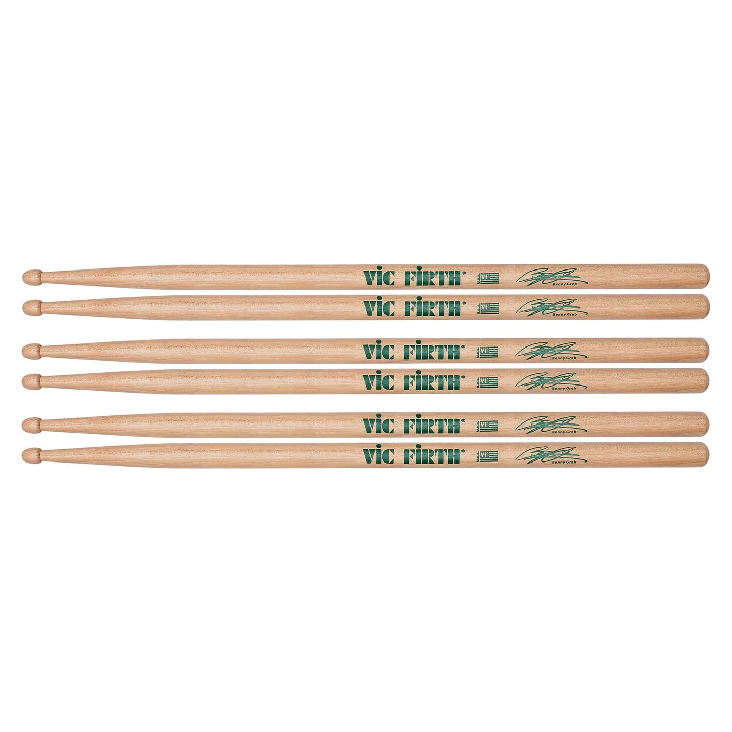 Vic Firth Benny Greb Signature Drum Sticks (3 Pair Bundle) Drums and Percussion / Parts and Accessories / Drum Sticks and Mallets