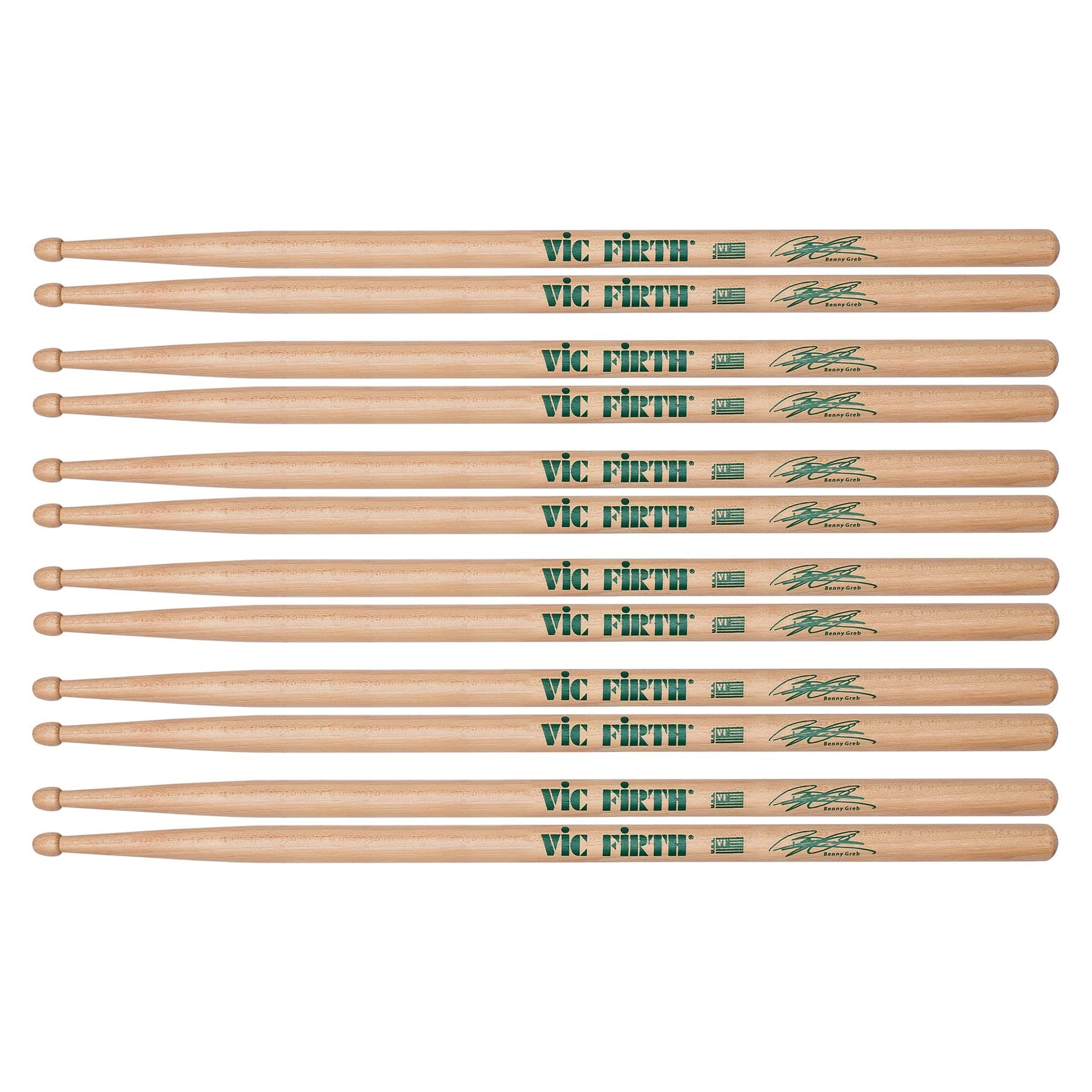 Vic Firth Benny Greb Signature Drum Sticks (6 Pair Bundle)