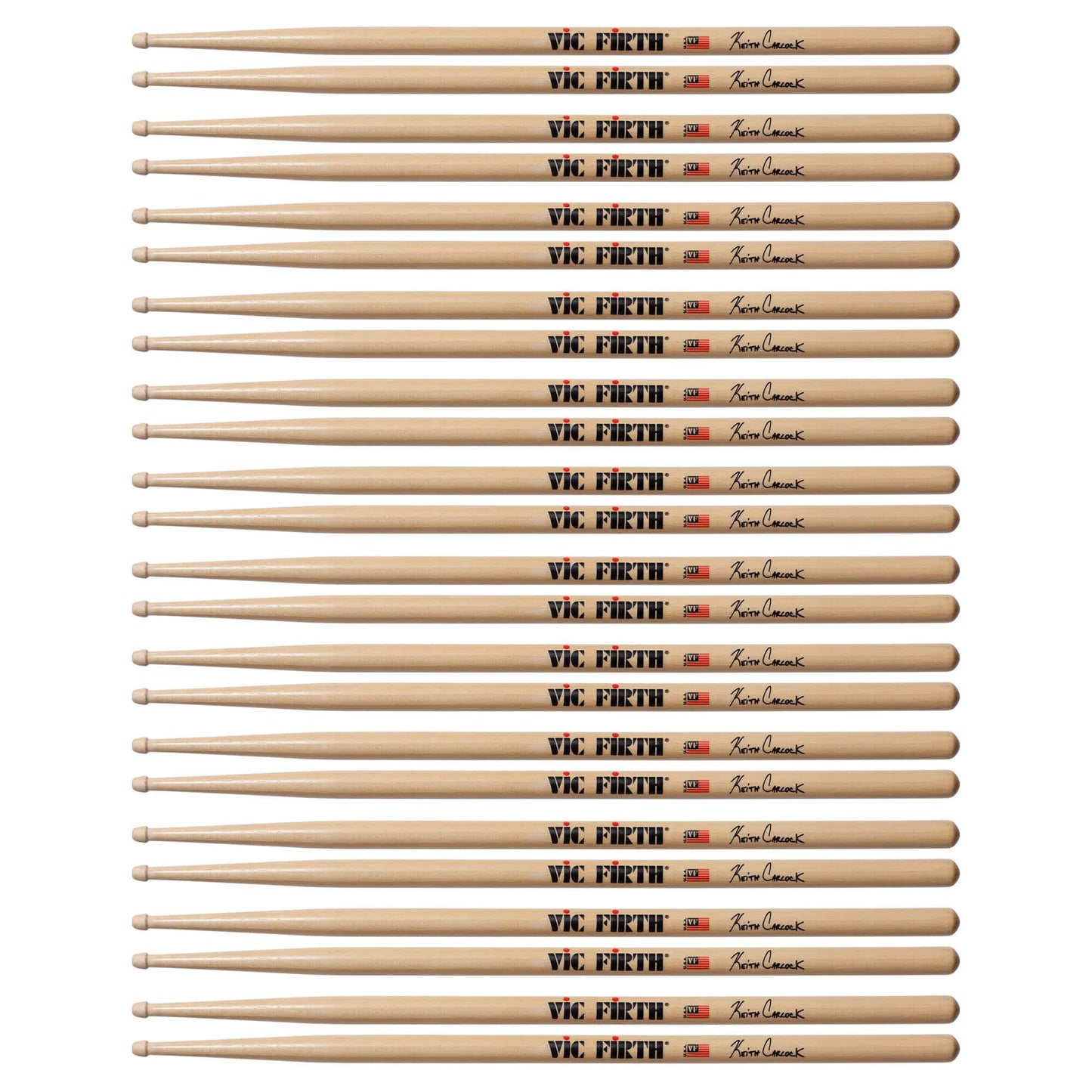 Vic Firth Keith Carlock Signature Drum Sticks (12 Pair Bundle) Drums and Percussion / Parts and Accessories / Drum Sticks and Mallets