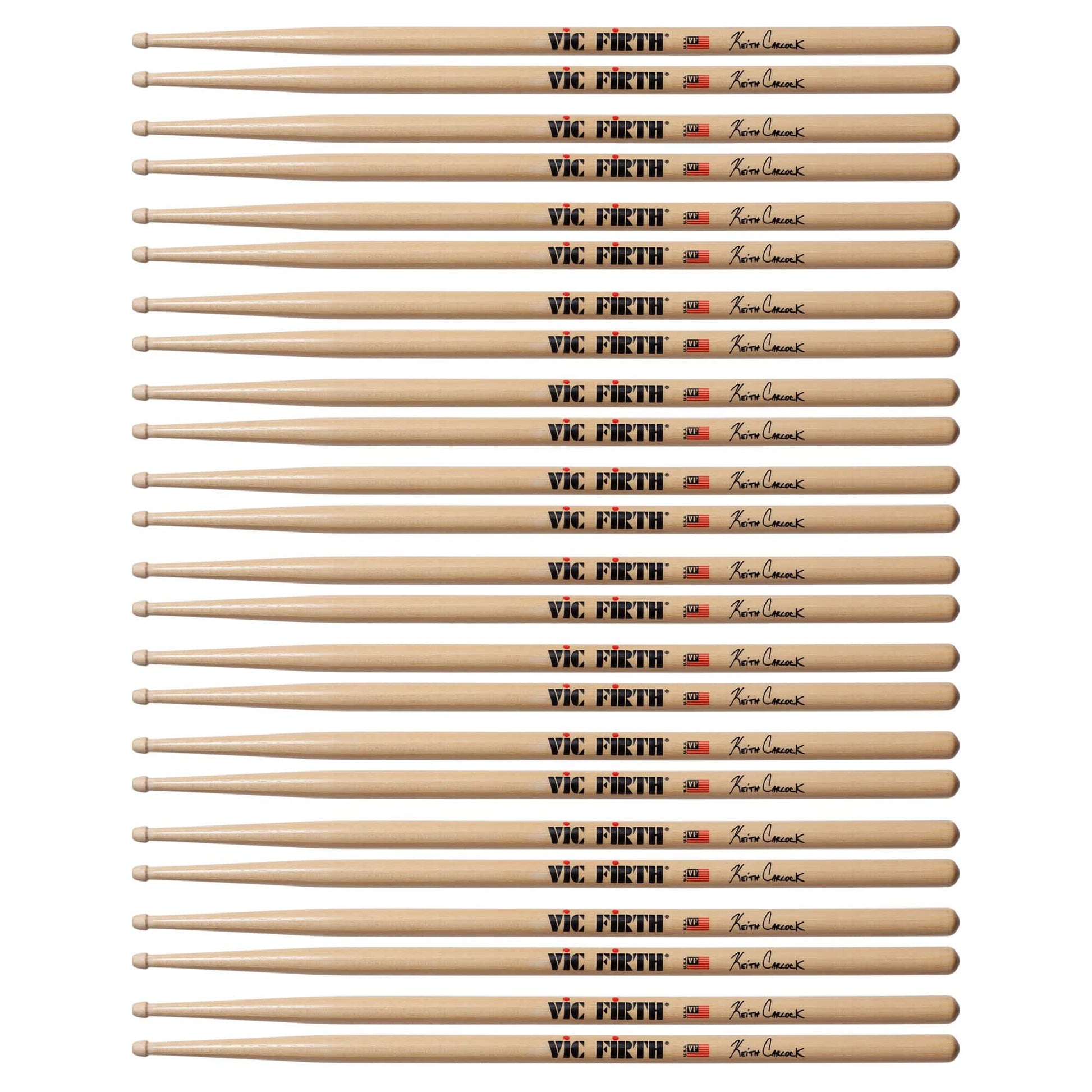 Vic Firth Keith Carlock Signature Drum Sticks (12 Pair Bundle) Drums and Percussion / Parts and Accessories / Drum Sticks and Mallets
