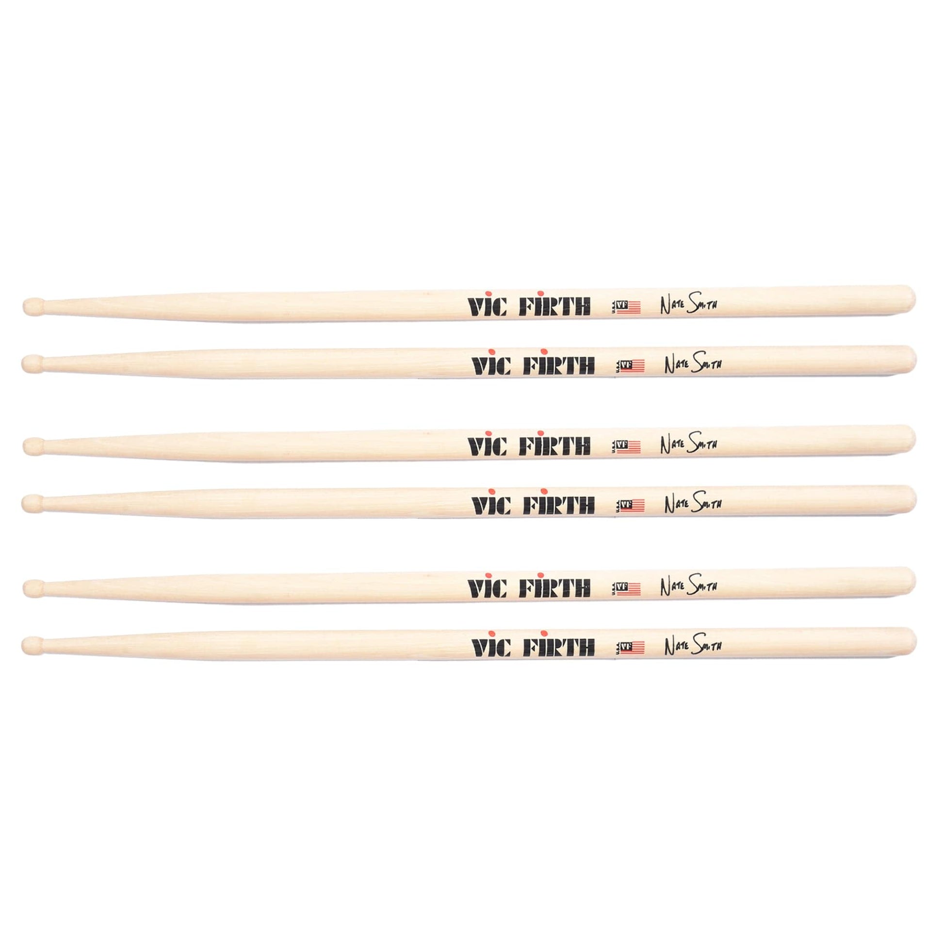 Vic Firth Nate Smith Signature Drum Sticks 3 Pack Bundle Drums and Percussion / Parts and Accessories / Drum Sticks and Mallets