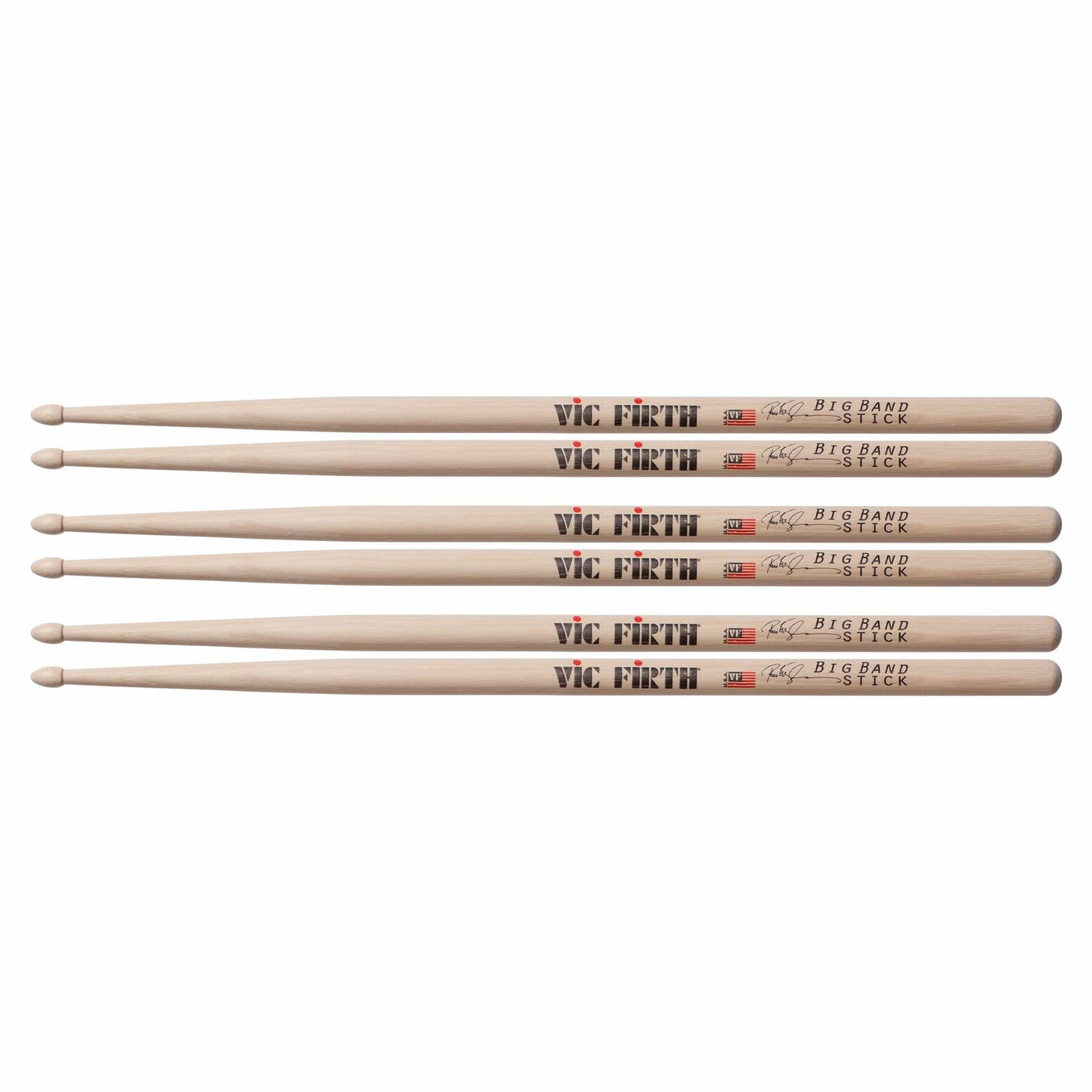 Vic Firth Peter Erskine Big Band Signature Drum Sticks (3 Pair Bundle) Drums and Percussion / Parts and Accessories / Drum Sticks and Mallets