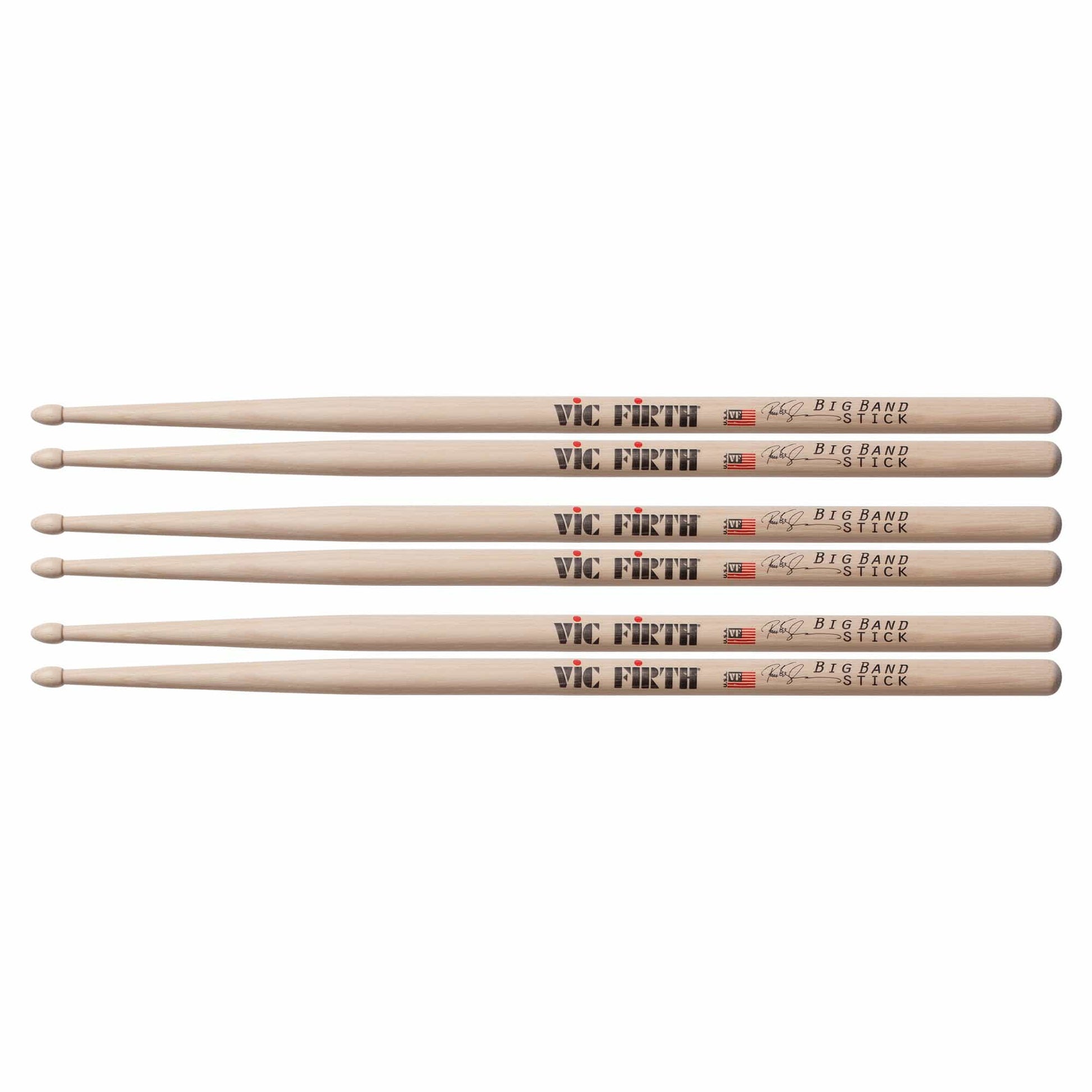 Vic Firth Peter Erskine Big Band Signature Drum Sticks (3 Pair Bundle) Drums and Percussion / Parts and Accessories / Drum Sticks and Mallets