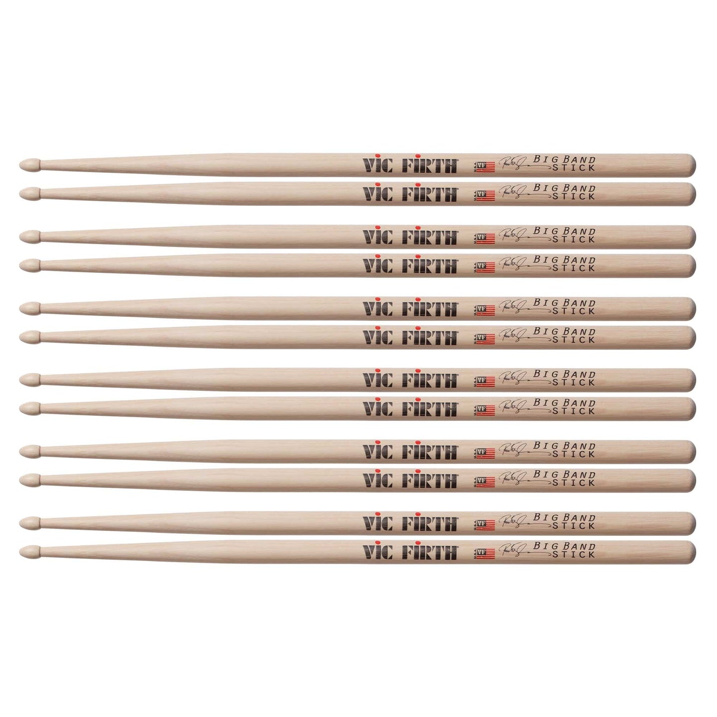 Vic Firth Peter Erskine Big Band Signature Drum Sticks (6 Pair Bundle) Drums and Percussion / Parts and Accessories / Drum Sticks and Mallets