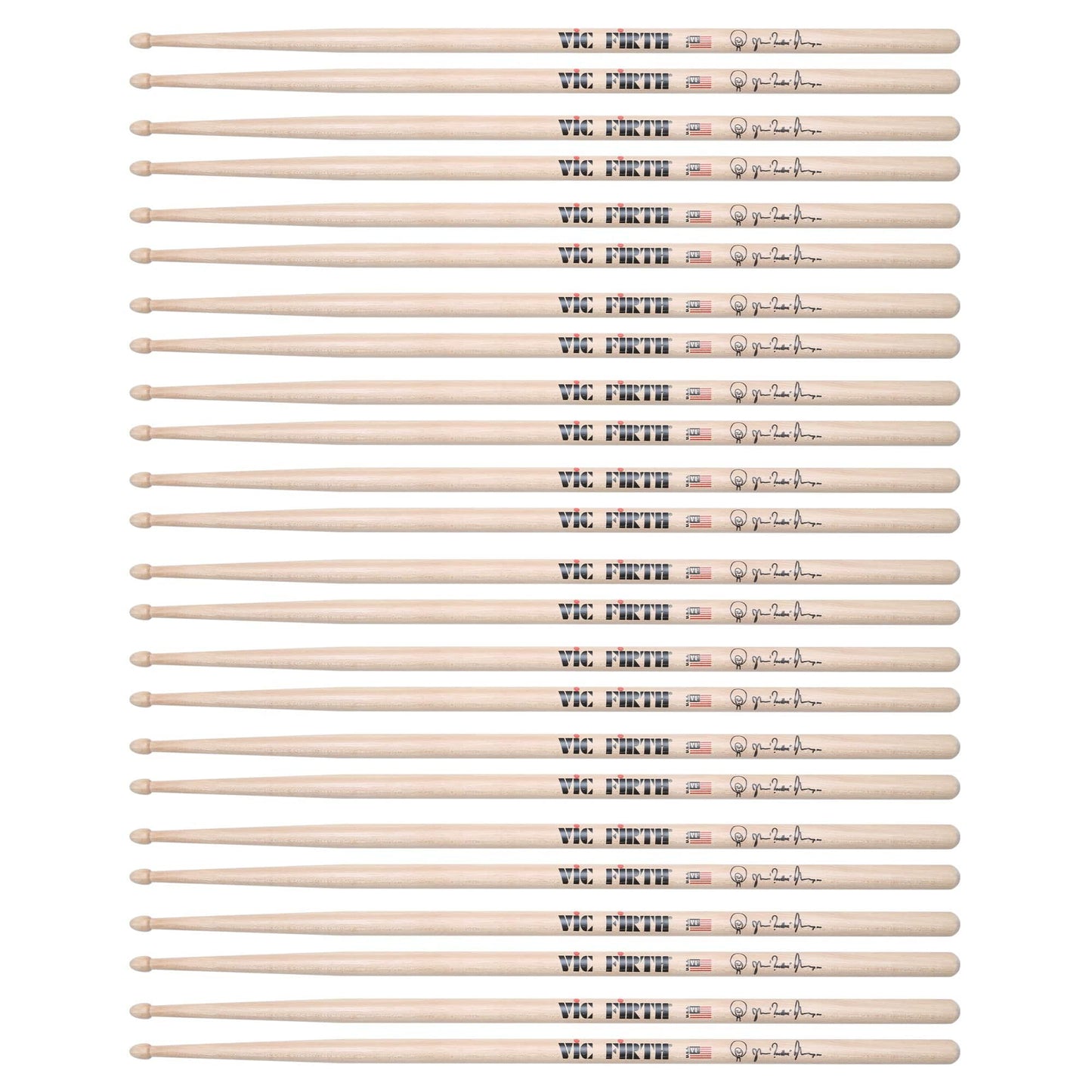 Vic Firth Questlove Natural Drum Sticks (12 Pair Bundle) Drums and Percussion / Parts and Accessories / Drum Sticks and Mallets