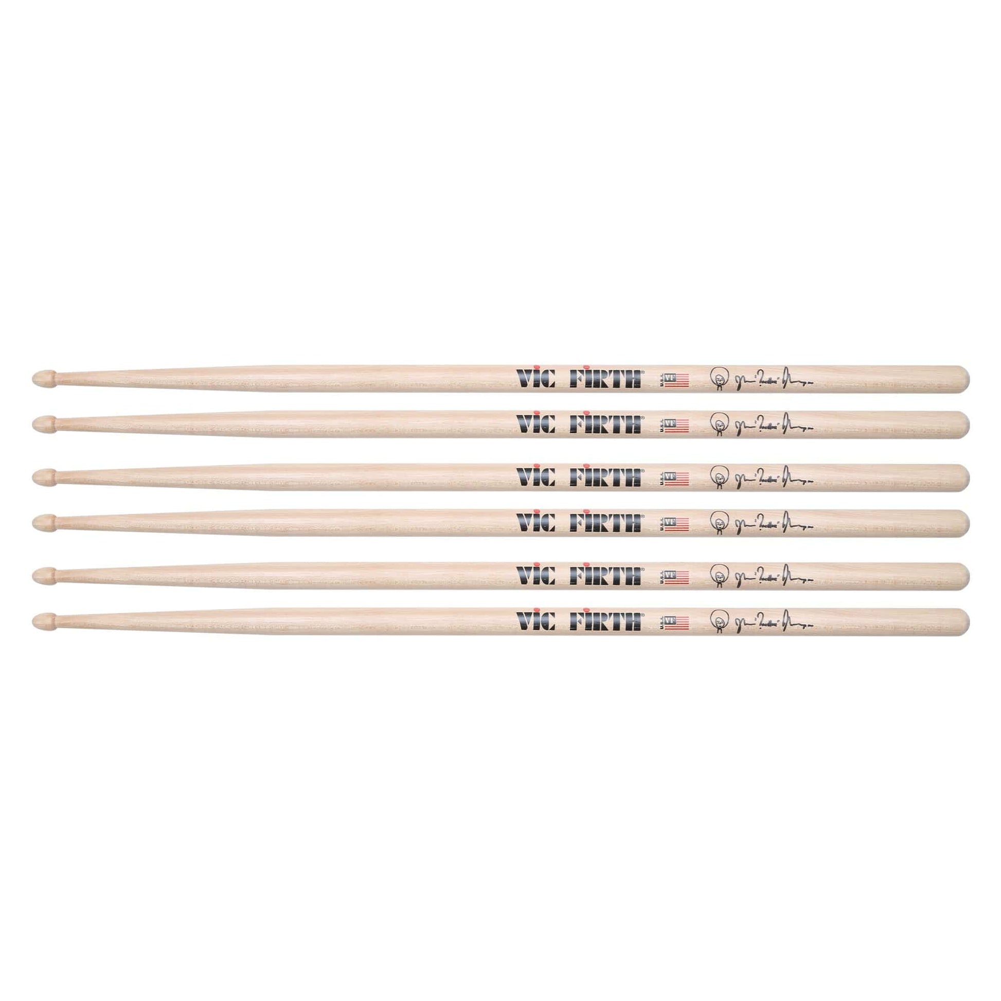 Vic Firth Questlove Natural Drum Sticks (3 Pair Bundle) Drums and Percussion / Parts and Accessories / Drum Sticks and Mallets