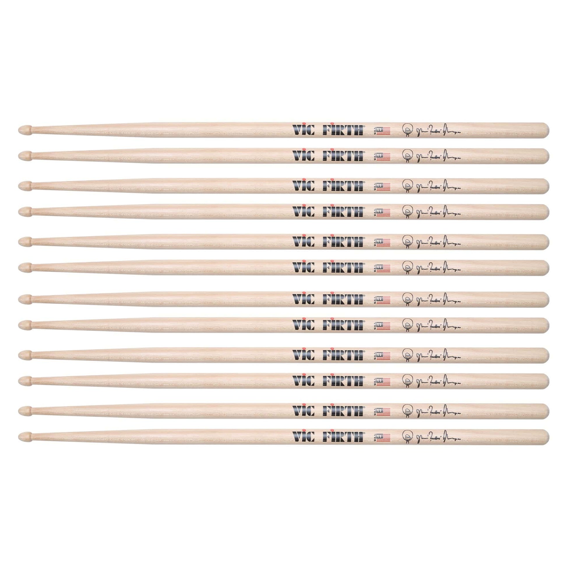 Vic Firth Questlove Natural Drum Sticks (6 Pair Bundle) Drums and Percussion / Parts and Accessories / Drum Sticks and Mallets