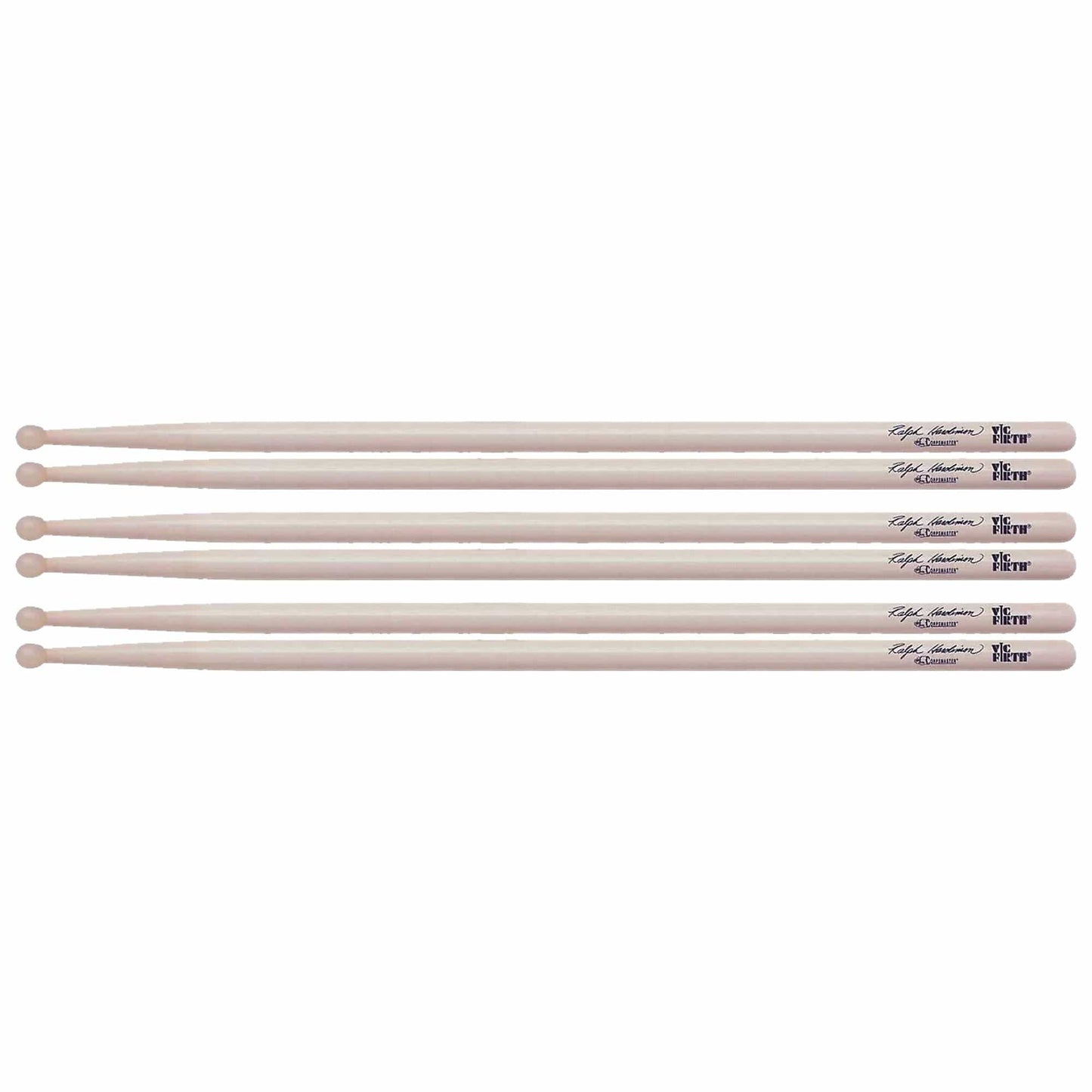 Vic Firth Ralph Hardimon Corpmaster Wood Tip Drum Sticks (3 Pair Bundle) Drums and Percussion / Parts and Accessories / Drum Sticks and Mallets