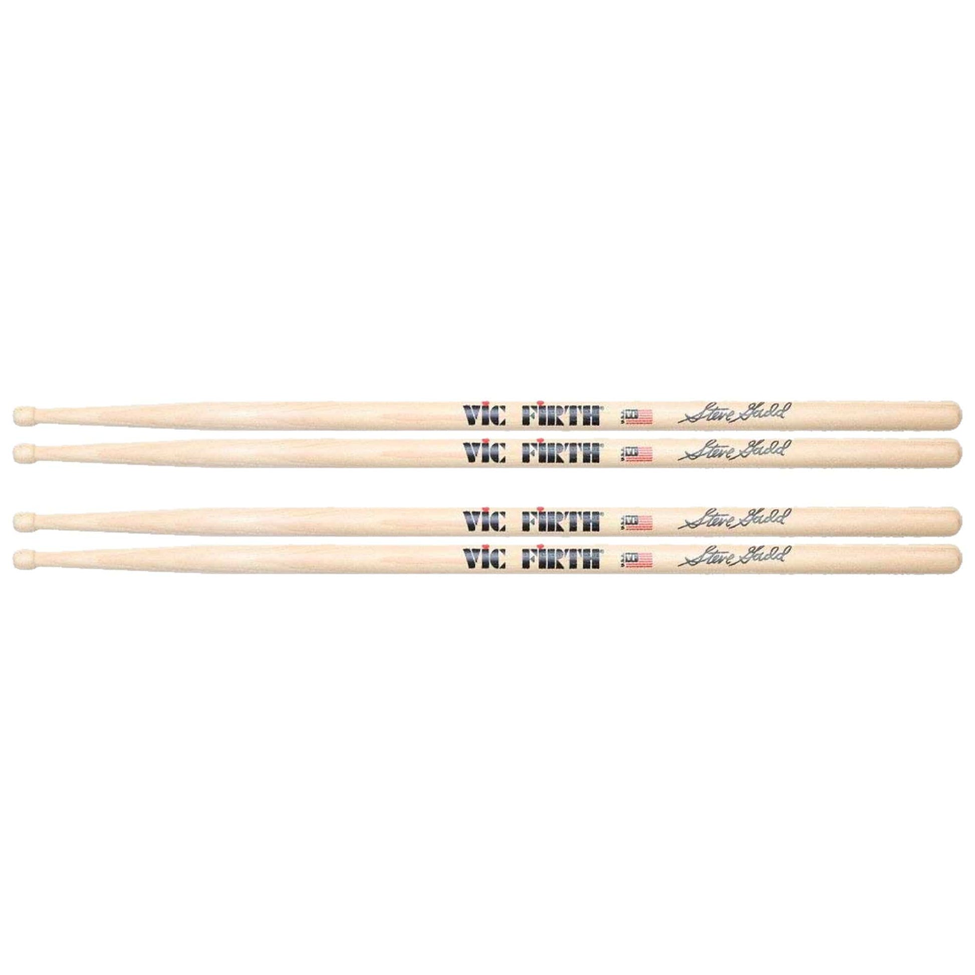 Vic Firth SSG2 Steve Gadd Natural Drum Sticks 2 Pack Bundle Drums and Percussion / Parts and Accessories / Drum Sticks and Mallets