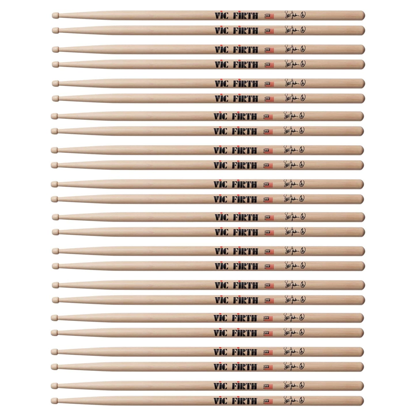 Vic Firth Steve Jordan Signature Drum Sticks (12 Pair Bundle) Drums and Percussion / Parts and Accessories / Drum Sticks and Mallets