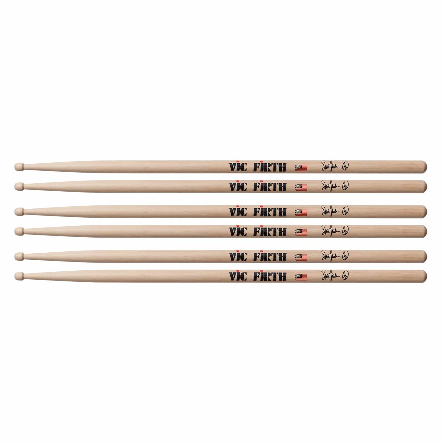 Vic Firth Steve Jordan Signature Drum Sticks (3 Pair Bundle) Drums and Percussion / Parts and Accessories / Drum Sticks and Mallets