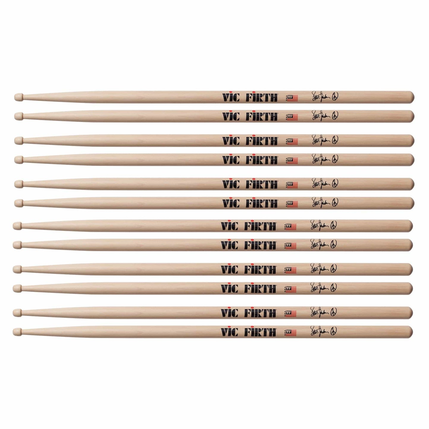 Vic Firth Steve Jordan Signature Drum Sticks (6 Pair Bundle) Drums and Percussion / Parts and Accessories / Drum Sticks and Mallets
