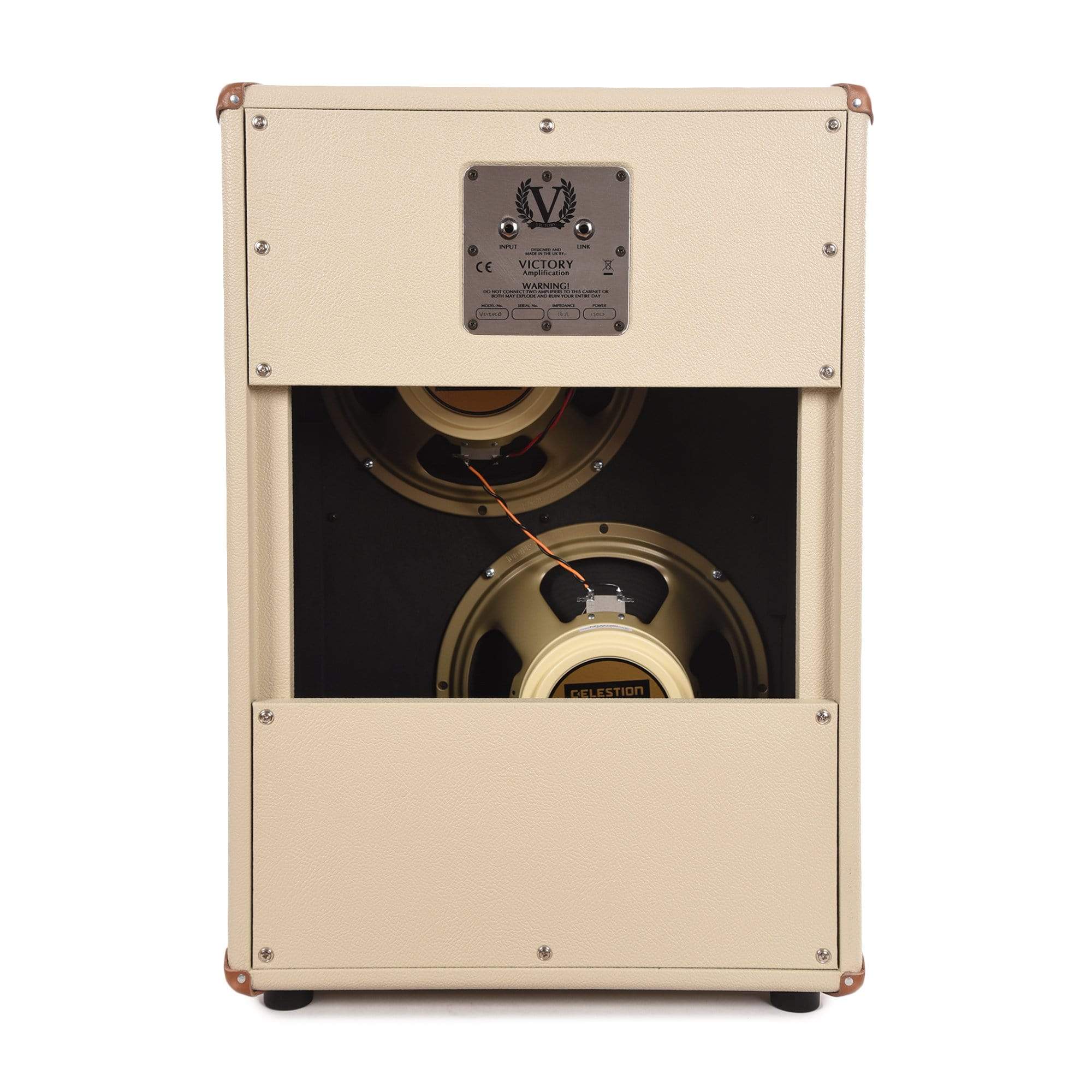 Victory V212-VCD 2x12 Open Back Speaker Cabinet 130W 16 Ohms Cream Amps / Guitar Cabinets