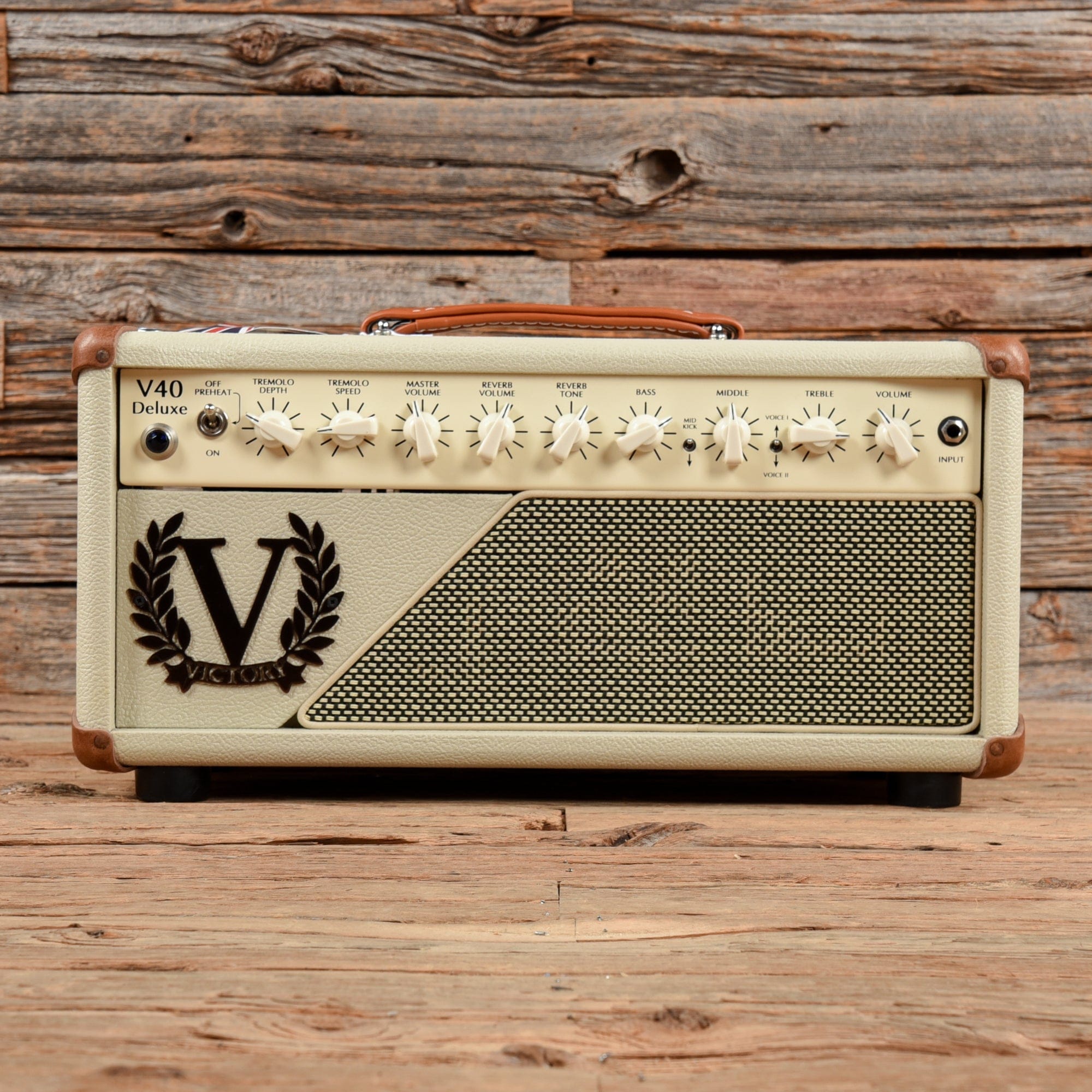 Victory V40 Deluxe Heritage Series 42-Watt Guitar Head Cream Amps / Guitar Heads