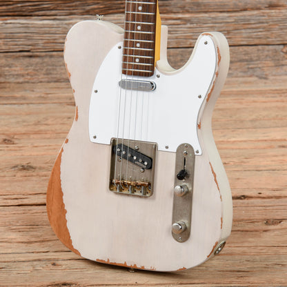Vintage V62MR Icon Series Distressed Vintage White Electric Guitars / Solid Body
