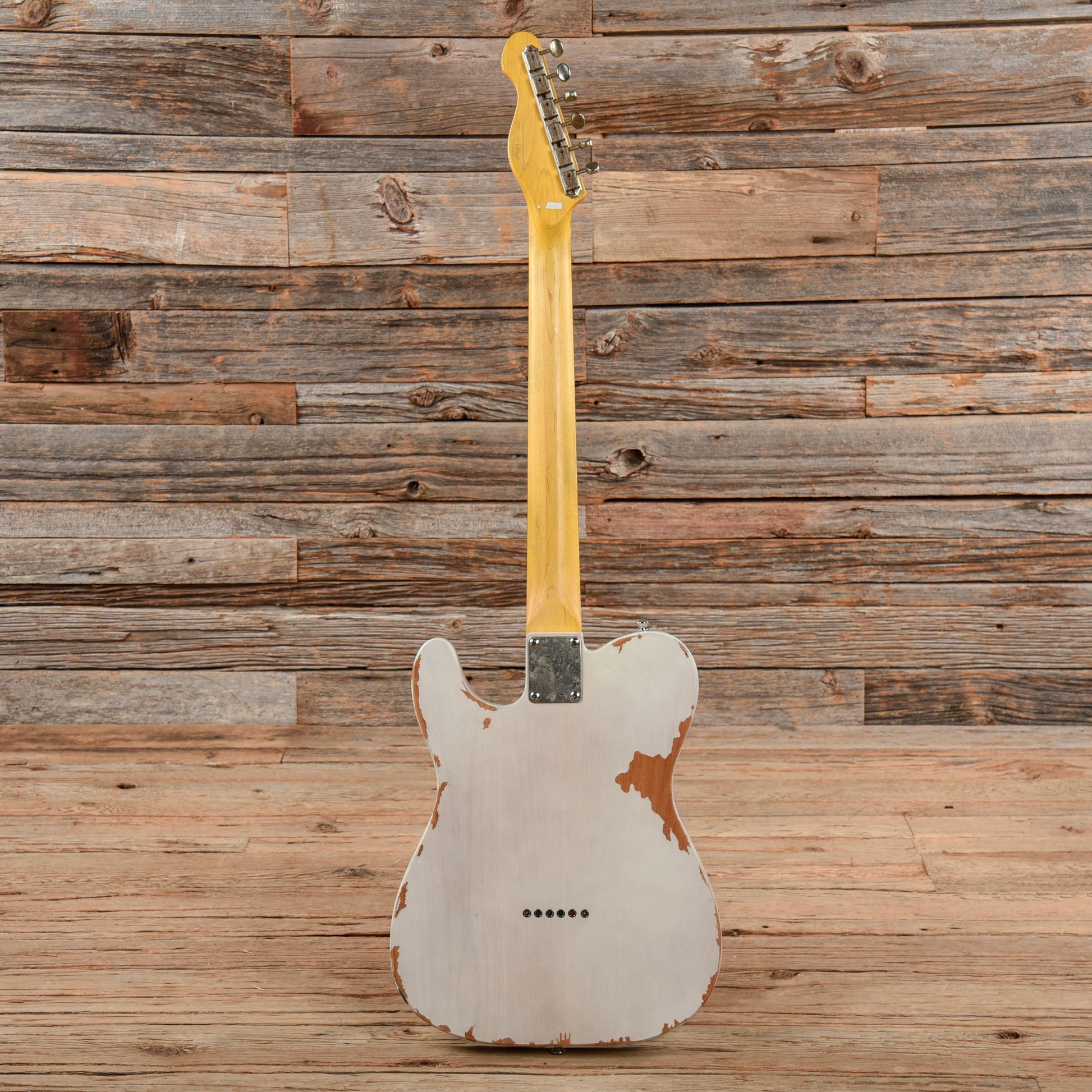 Vintage V62MR Icon Series Distressed Vintage White Electric Guitars / Solid Body