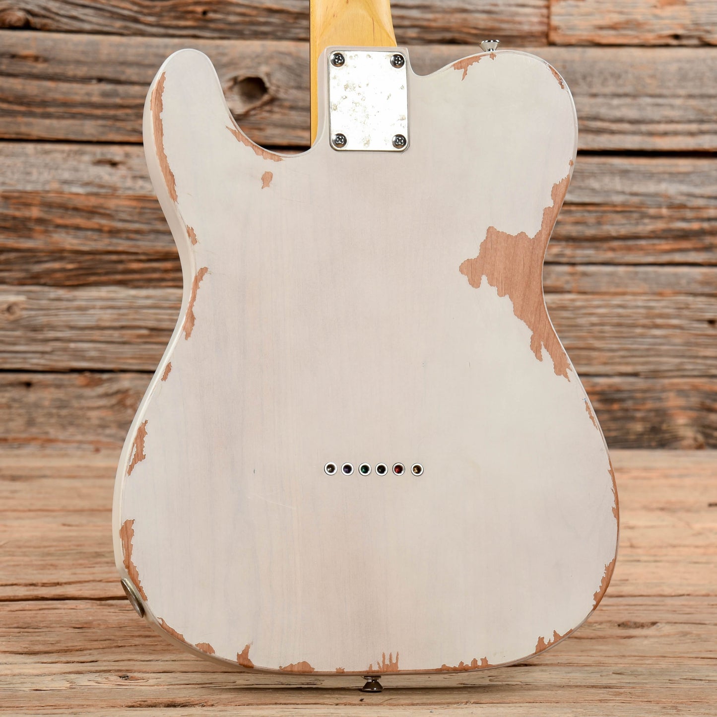 Vintage V62MR Icon Series Distressed Vintage White Electric Guitars / Solid Body