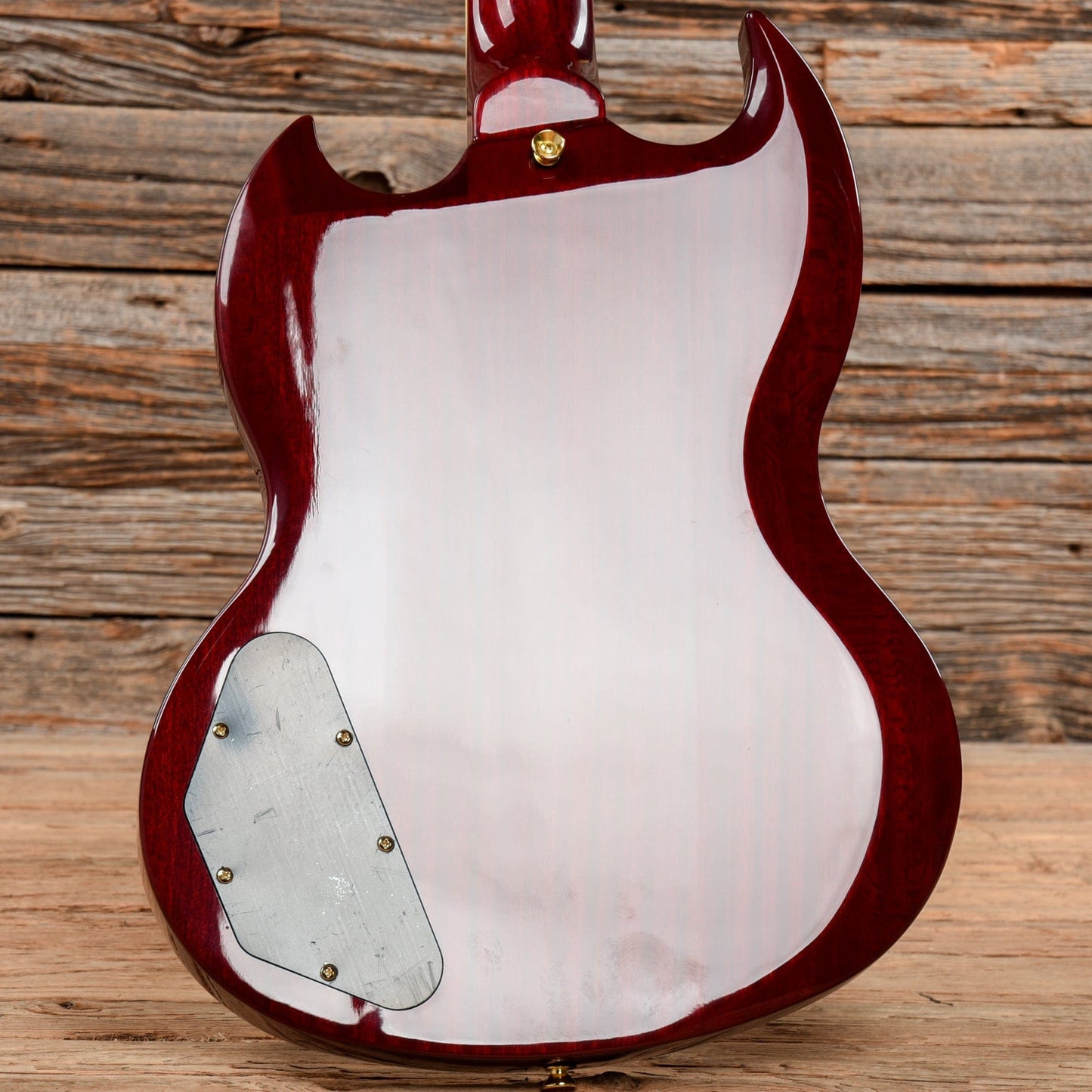 Vintage VS63 Reissued Series 3 Pickup Double Cut Cherry Electric Guitars / Solid Body