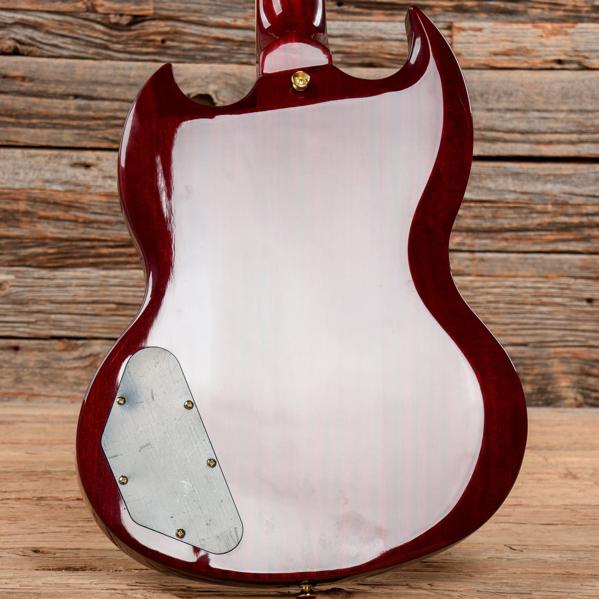 Vintage VS63 Reissued Series 3 Pickup Double Cut Cherry Electric Guitars / Solid Body