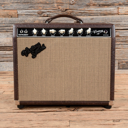 Vintage Sound Vintage 15 Brown Ostrich w/Cane Grill Cloth Amps / Guitar Combos