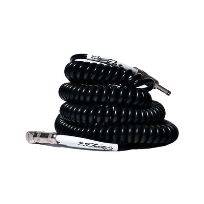 Voltage Cable Co. Vintage Coil Instrument Cable 25' Straight - Right Angle Black Accessories / Cables