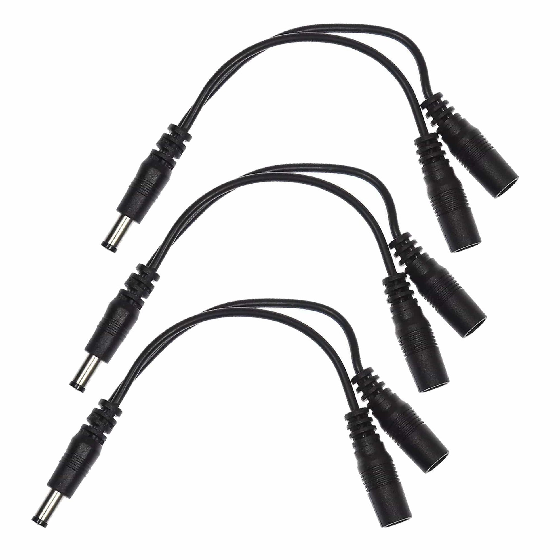 Voodoo Lab Cable 2.1mm Output Splitter Adaptor Male-Female/Female 3 Pack Bundle Accessories / Cables