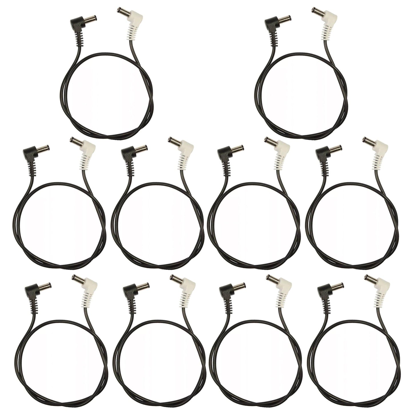 Voodoo Lab Cable 2.1mm Reverse Polarity Center Positive Right-Right 18" 10 Pack Bundle Accessories / Cables