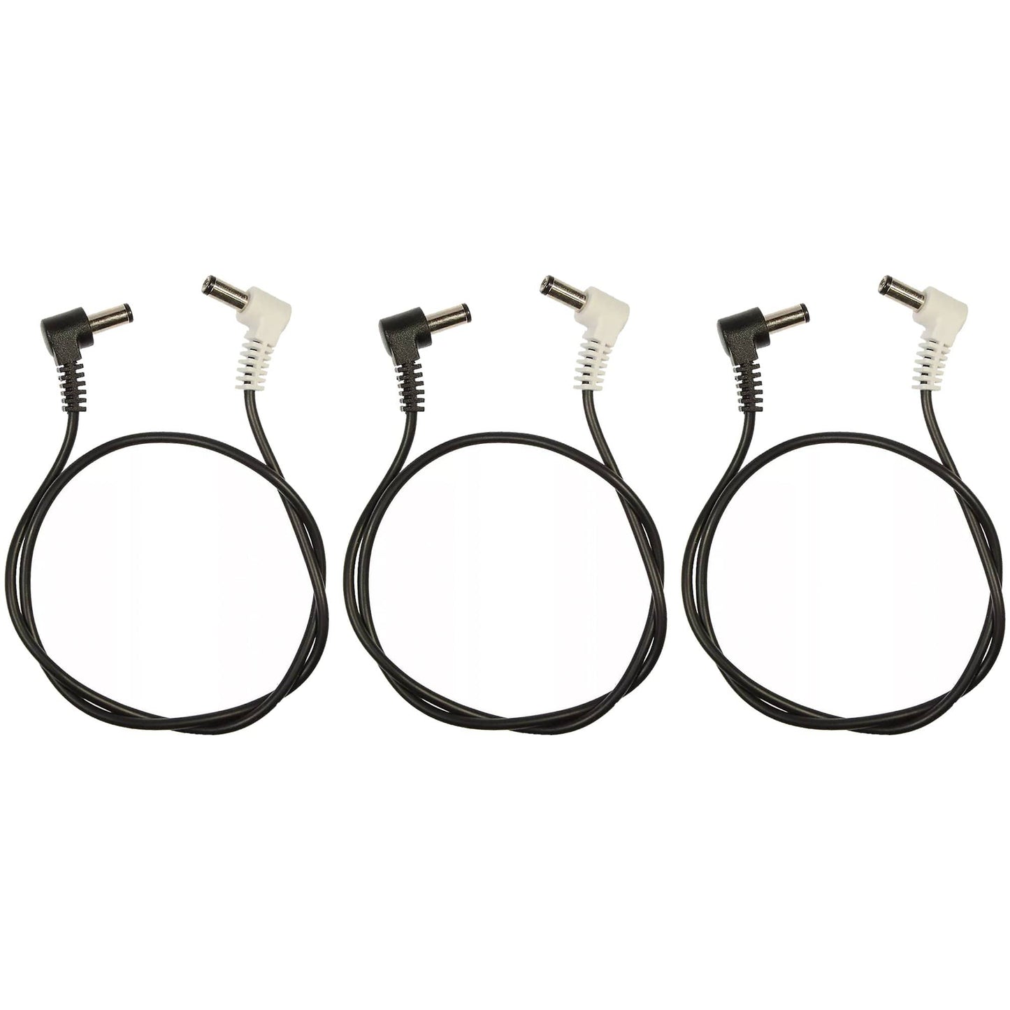 Voodoo Lab Cable 2.1mm Reverse Polarity Center Positive Right-Right 18" 3 Pack Bundle Accessories / Cables