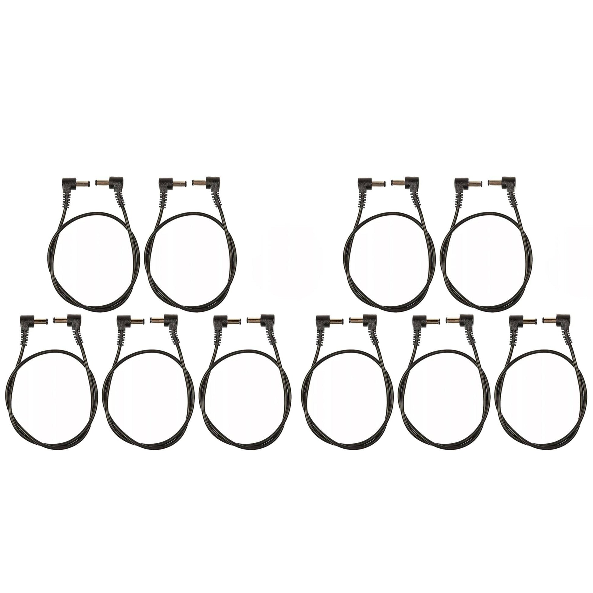 Voodoo Lab Cable 2.1mm Standard Polarity Center Negative Right-Right 18" 10 Pack Bundle Accessories / Cables