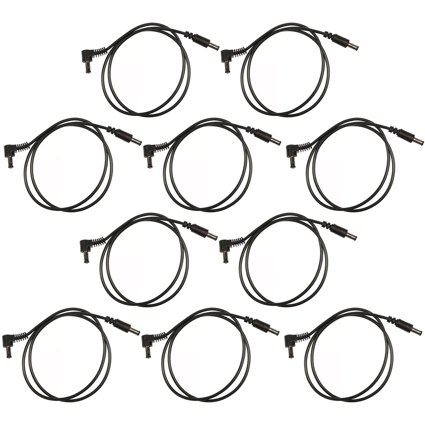 Voodoo Lab Cable 2.1mm Standard Polarity Center Negative Right-Right 24" 10 Pack Bundle Accessories / Cables