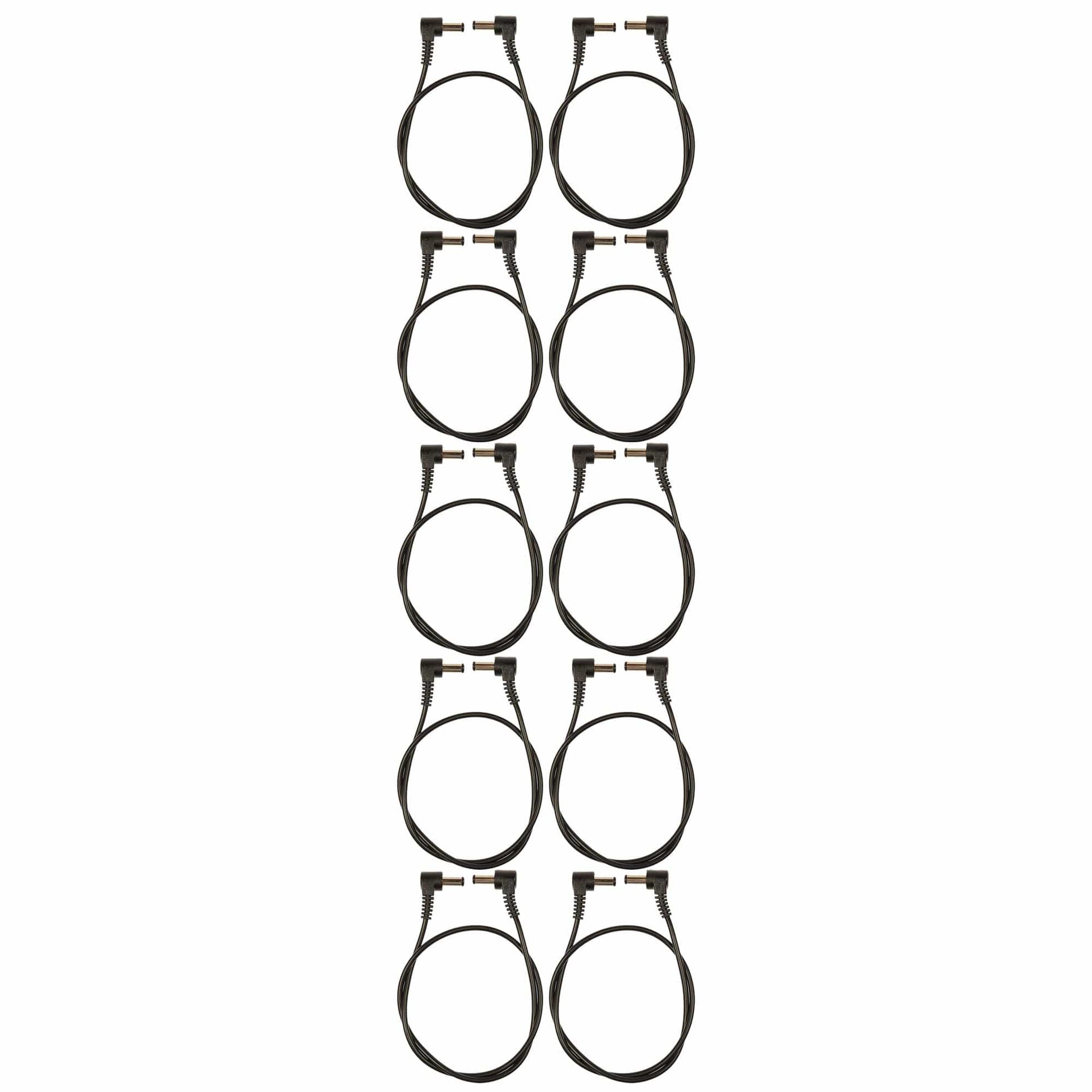 Voodoo Lab Cable 2.1mm Standard Polarity Center Negative Right-Straight 18" 10 Pack Bundle Accessories / Cables