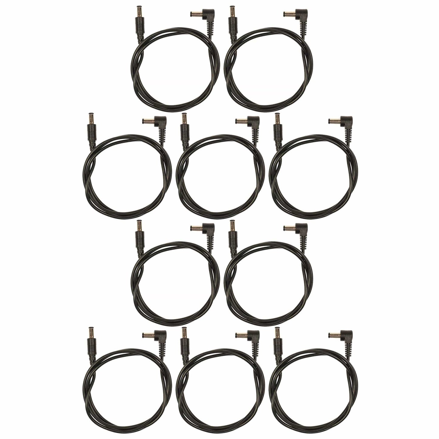Voodoo Lab Cable 2.1mm Standard Polarity Center Negative Right-Straight 36" 10 Pack Bundle Accessories / Cables