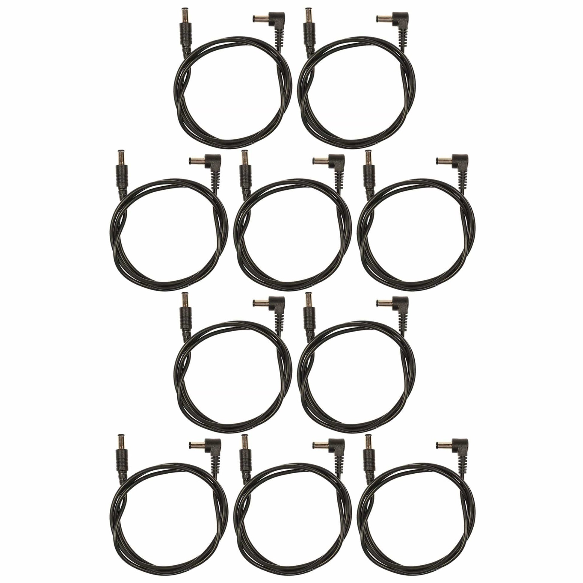 Voodoo Lab Cable 2.1mm Standard Polarity Center Negative Right-Straight 36" 10 Pack Bundle Accessories / Cables