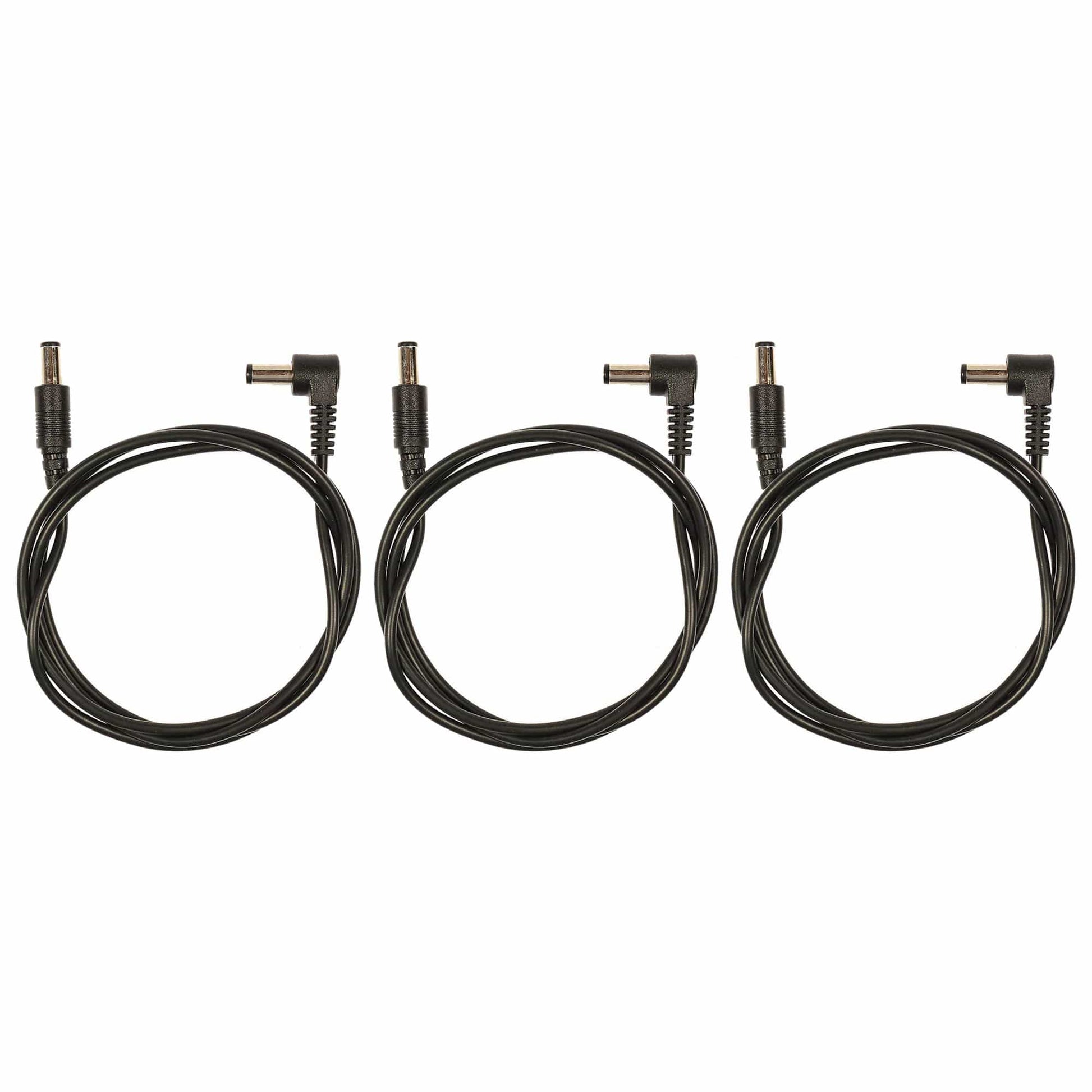 Voodoo Lab Cable 2.1mm Standard Polarity Center Negative Right-Straight 36" 3 Pack Bundle Accessories / Cables