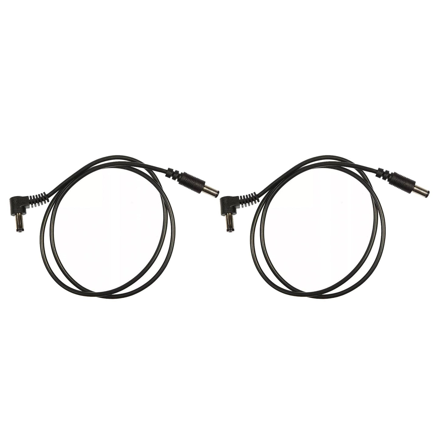 Voodoo Lab Cable 2.1mm Standard Polarity Center Negative Straight-Right 24" 2 Pack Bundle Accessories / Cables