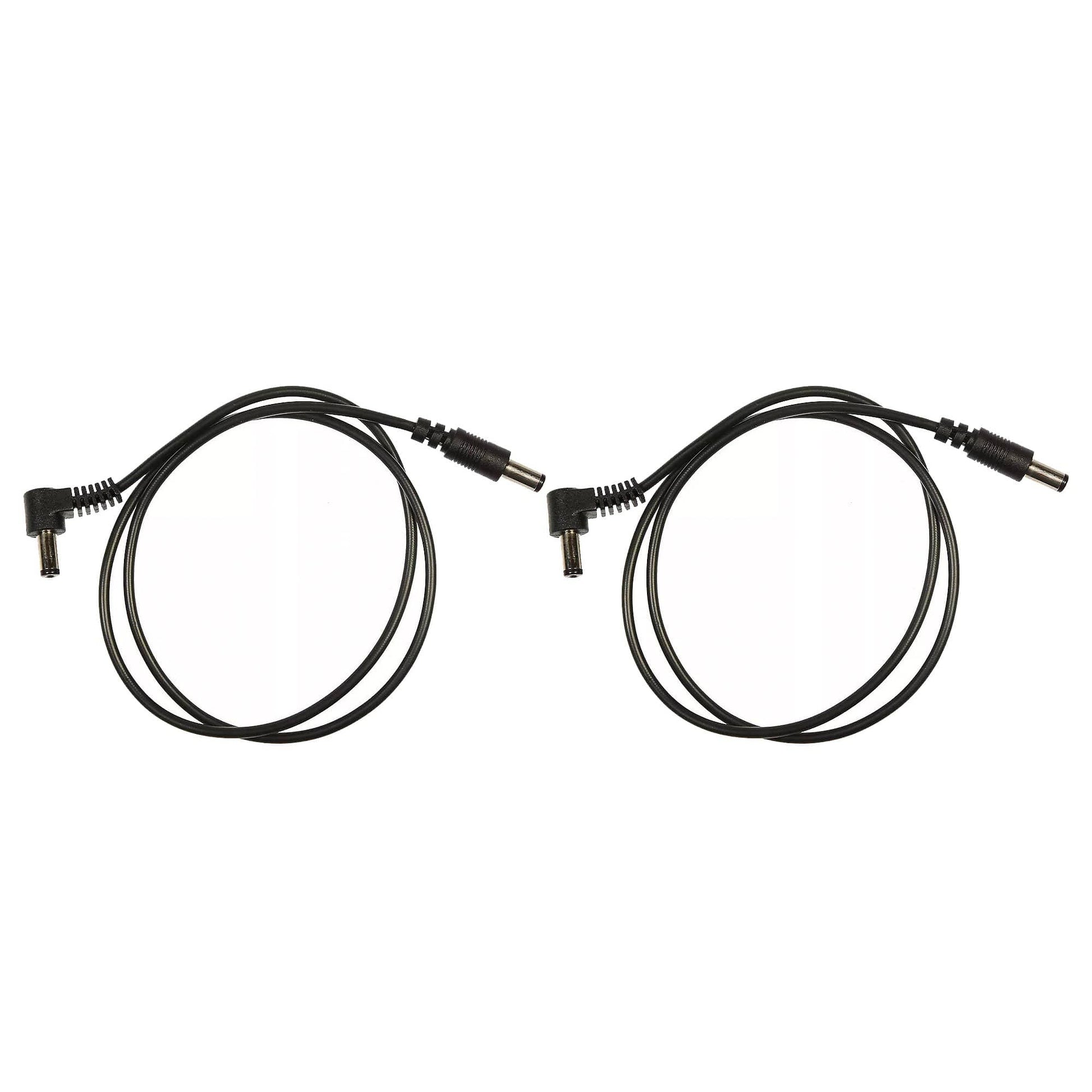 Voodoo Lab Cable 2.1mm Standard Polarity Center Negative Straight-Right 24" 2 Pack Bundle Accessories / Cables