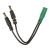 Voodoo Lab Cable Current Doubler Adapter - Two 2.1mm Straight Barrels - 2.1mm Female 4 inch Accessories / Cables