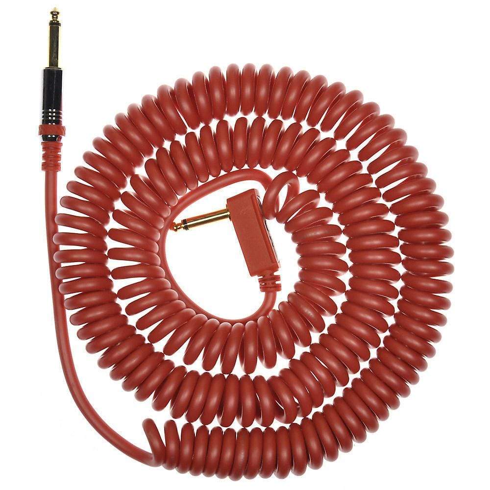 Vox Premium Vintage Coiled Guitar Cable 9m - Red Accessories / Cables